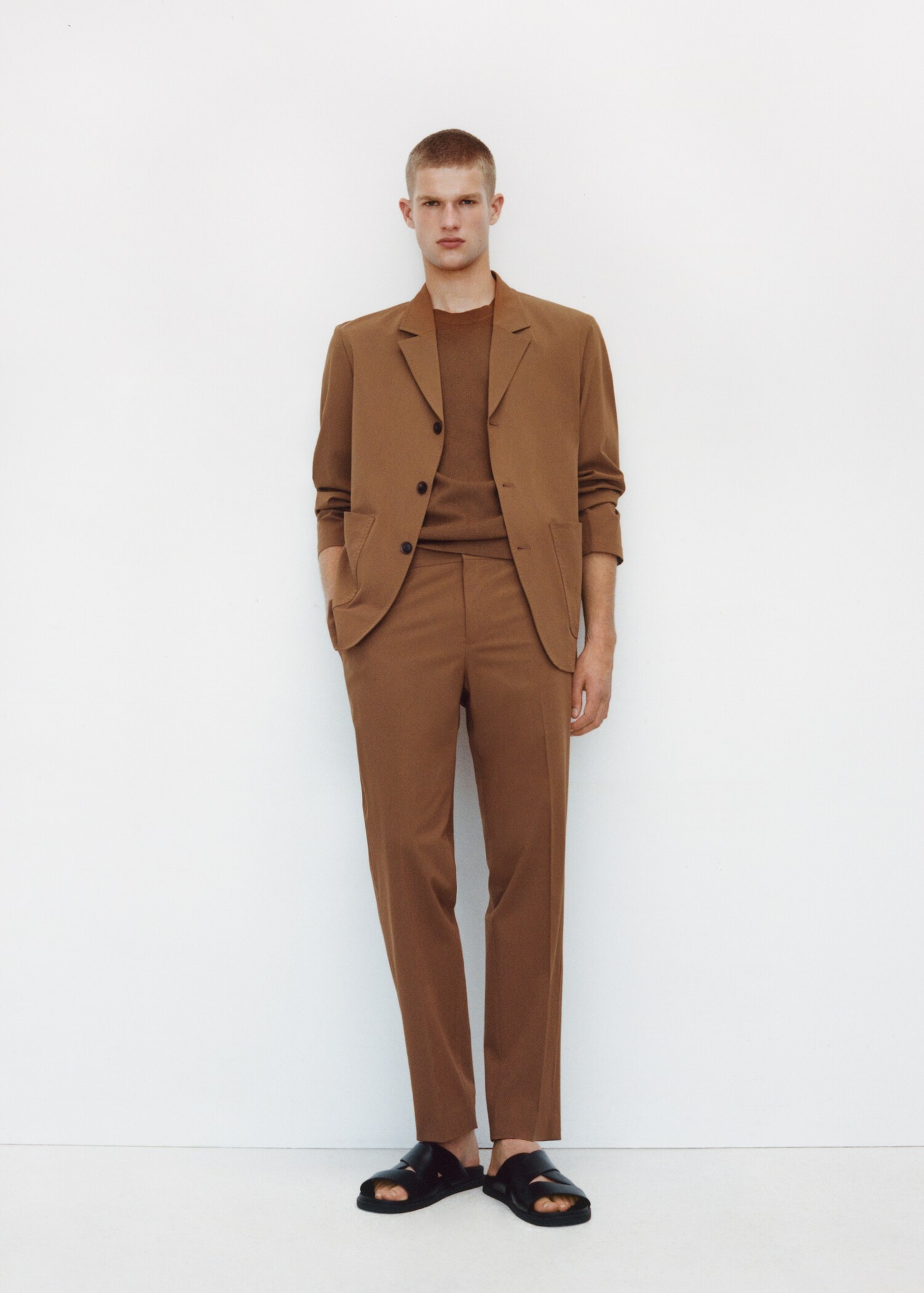 Slim fit suit trousers - Details of the article 5