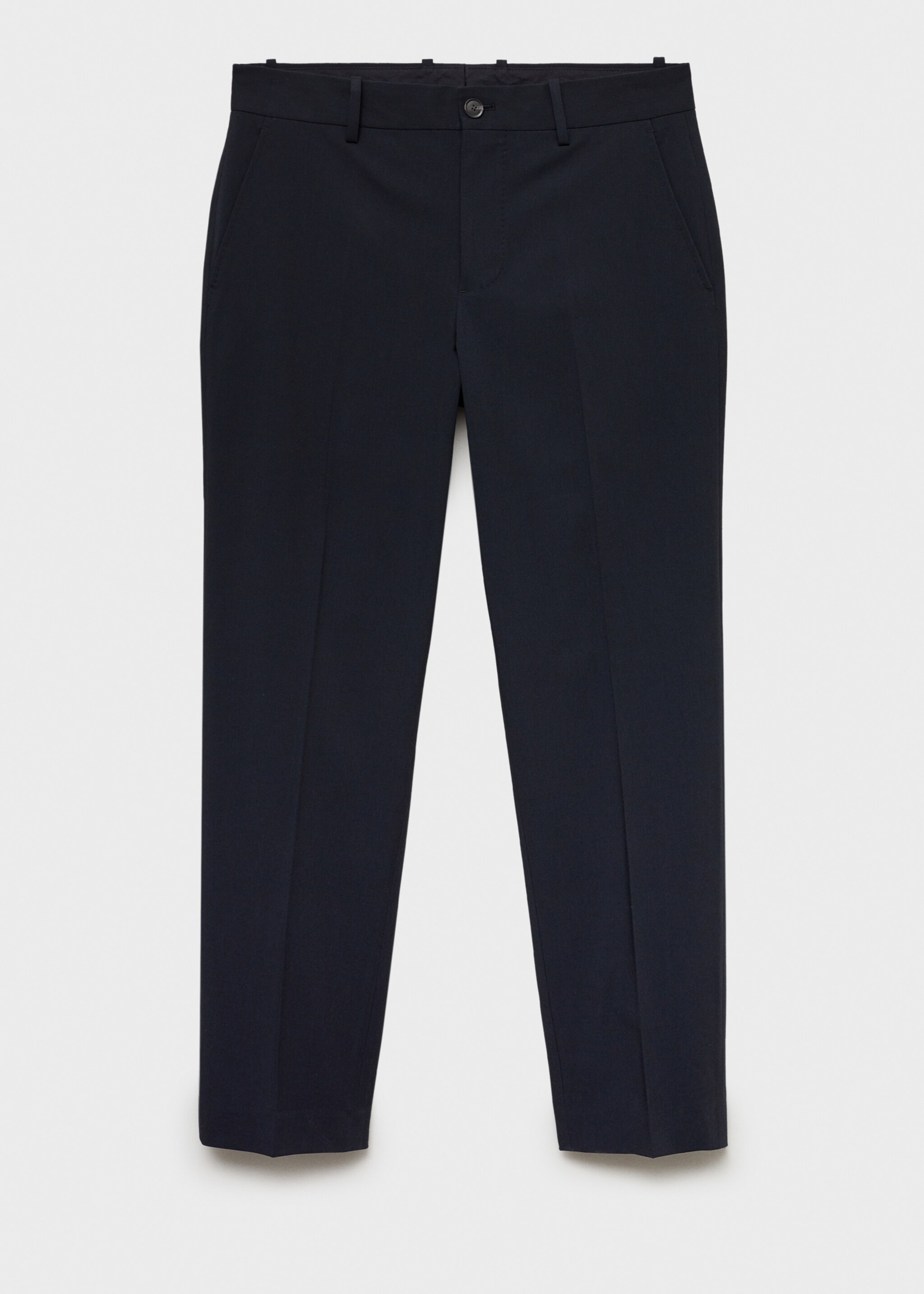 Slim fit suit trousers - Article without model, Dark Navy. Ref: 77044445-00.