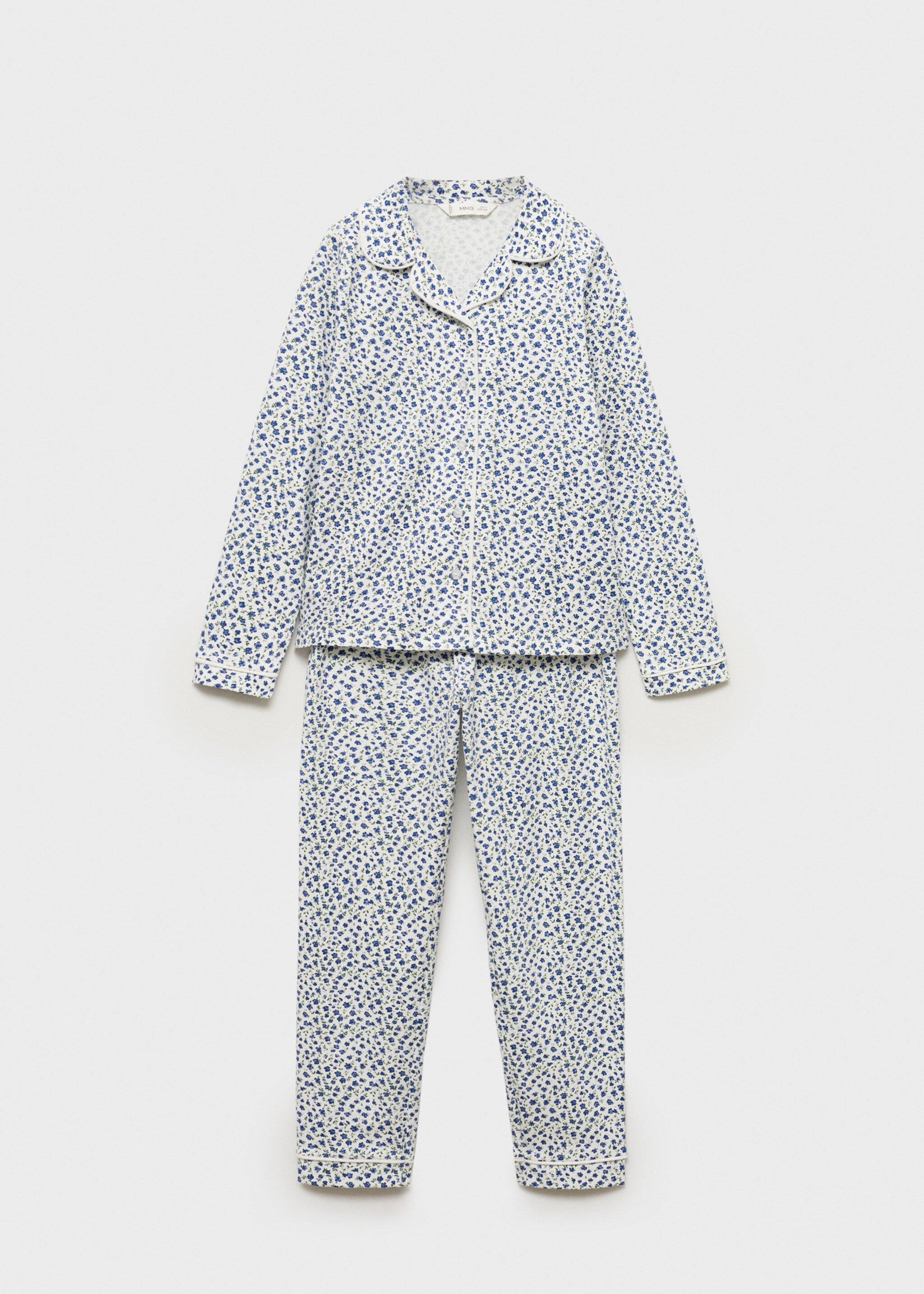 Gebloemde katoenen pyjama - Artikel zonder model