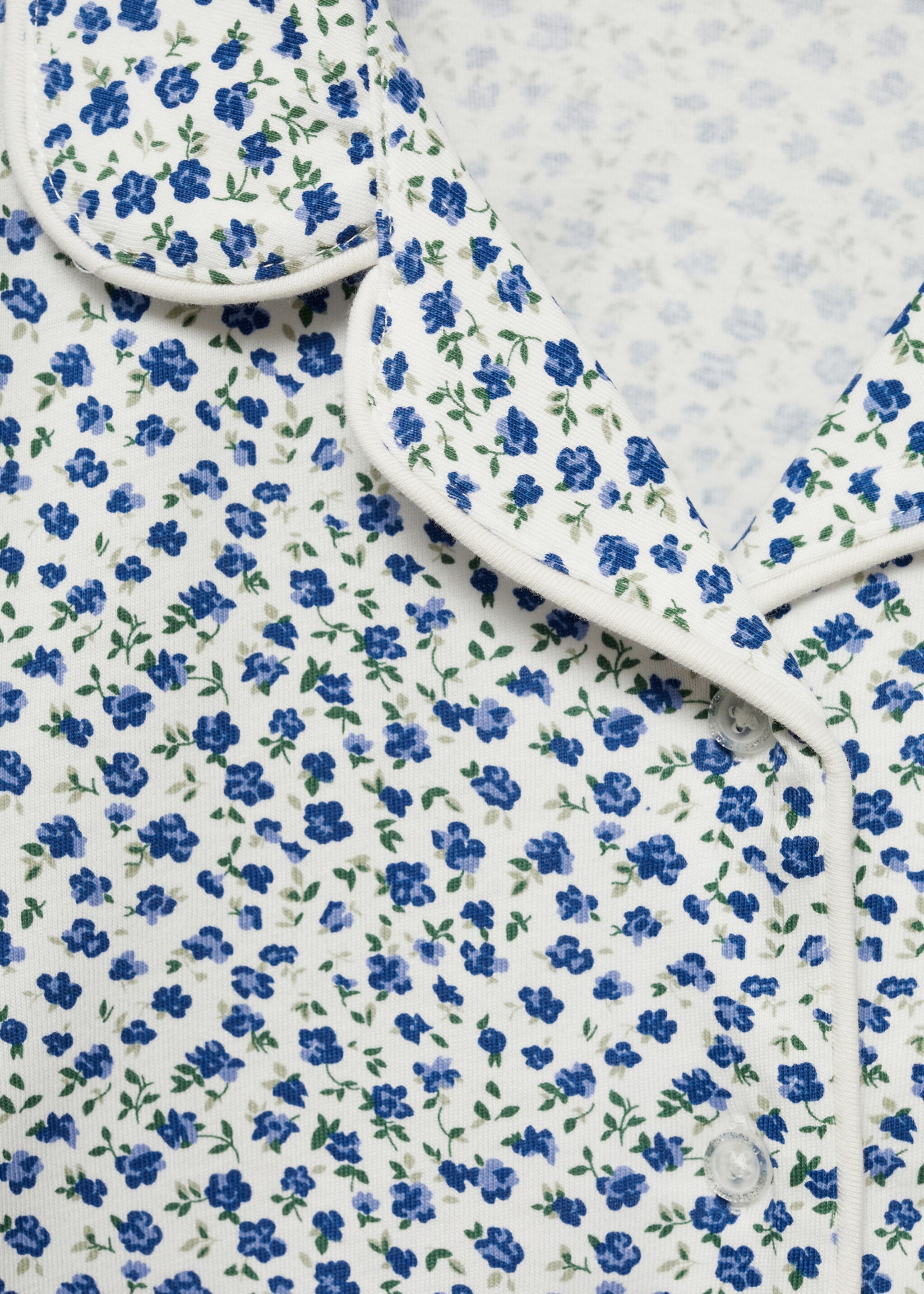 Gebloemde katoenen pyjama - Detail van het artikel 0