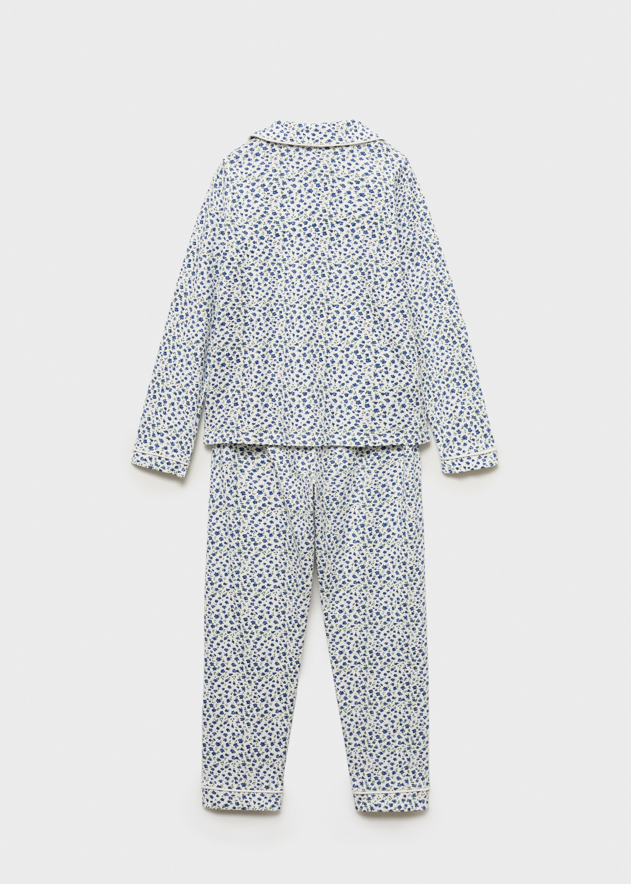 Gebloemde katoenen pyjama - Achterkant van het artikel