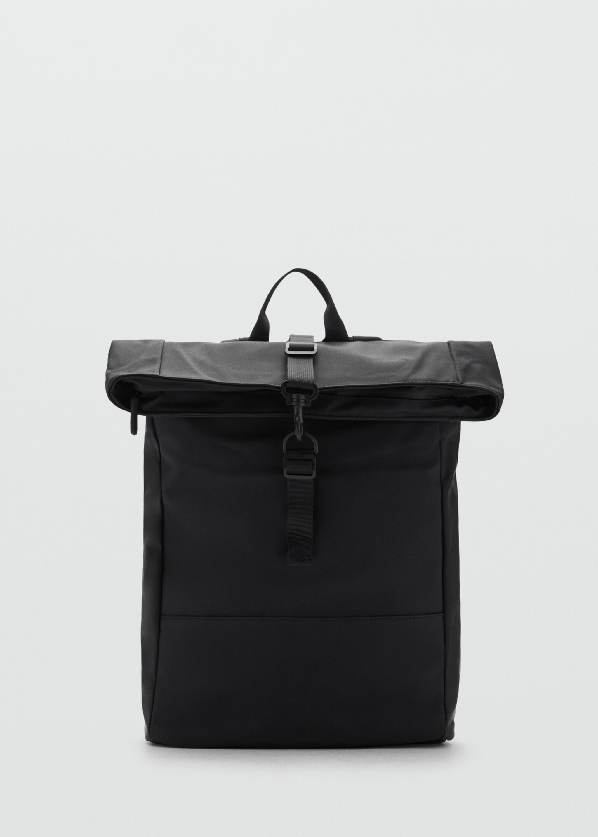 Rubberized backpack with flap closure - Article without model