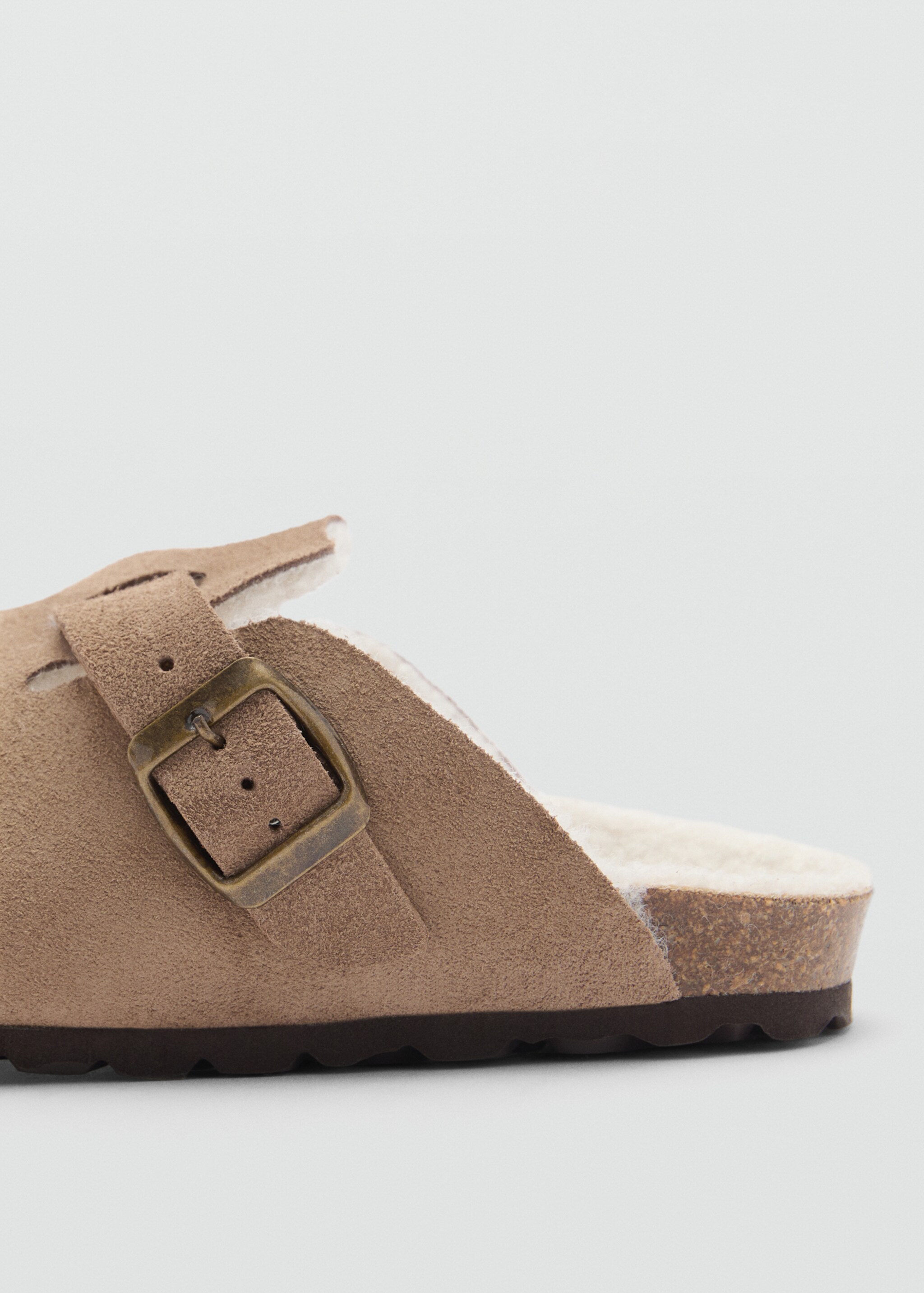Sabots cuir doublure imitation mouton retourné - Détail de l'article 1