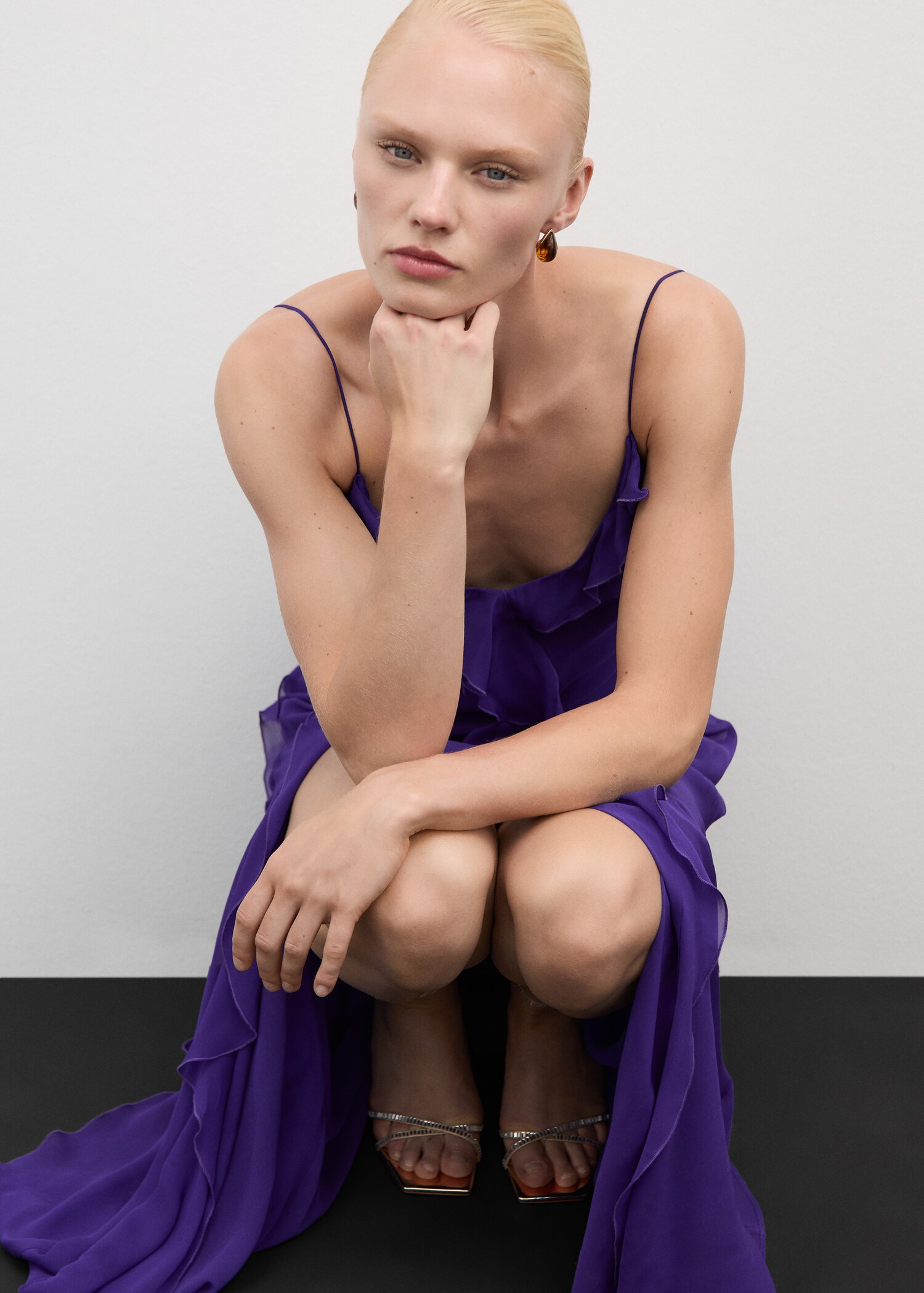 Rüschenkleid aus Chiffon - Detail des Artikels 2