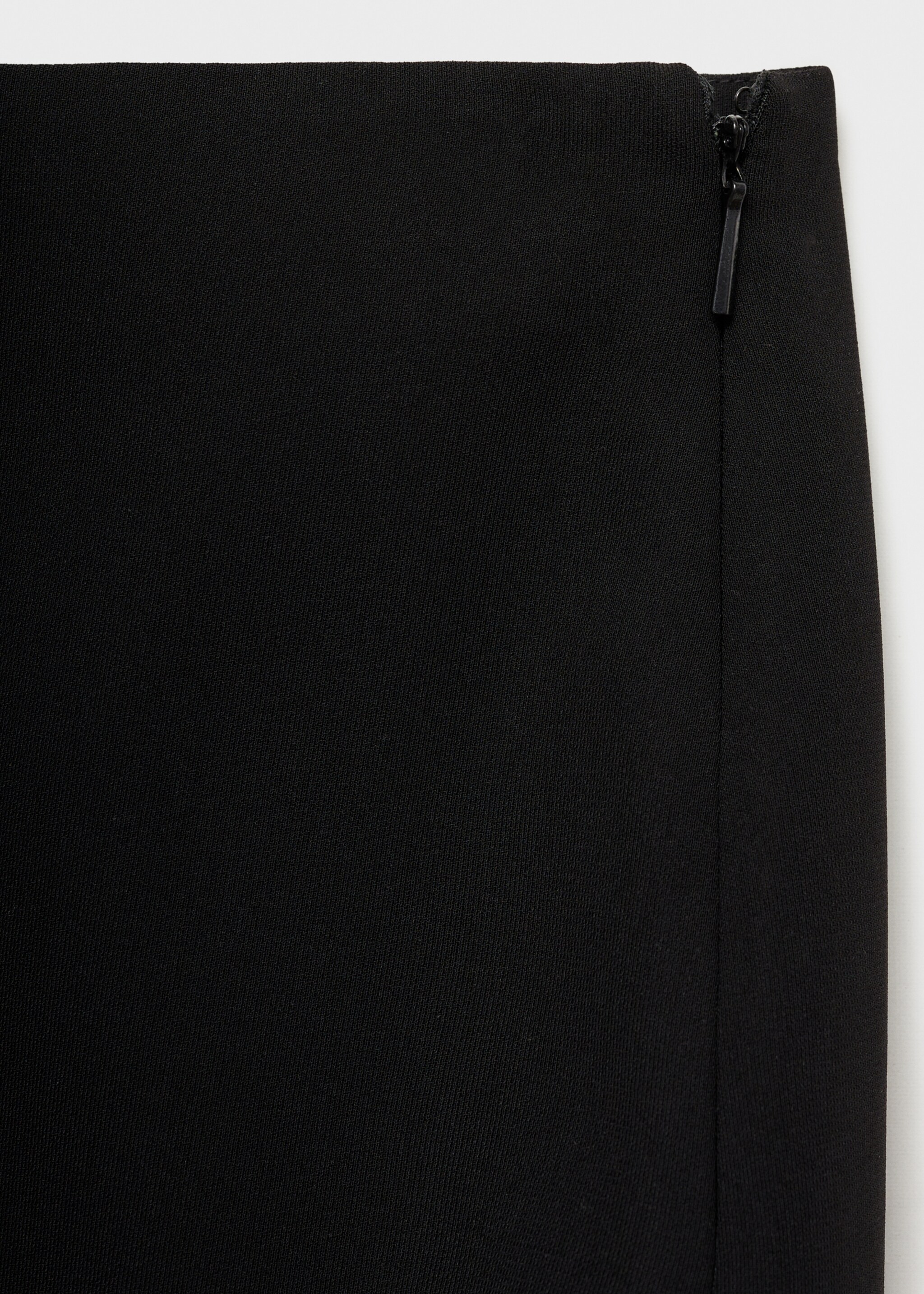 Suit skirt with opening - Details of the article 0, Black. Ref: 77044766-00.