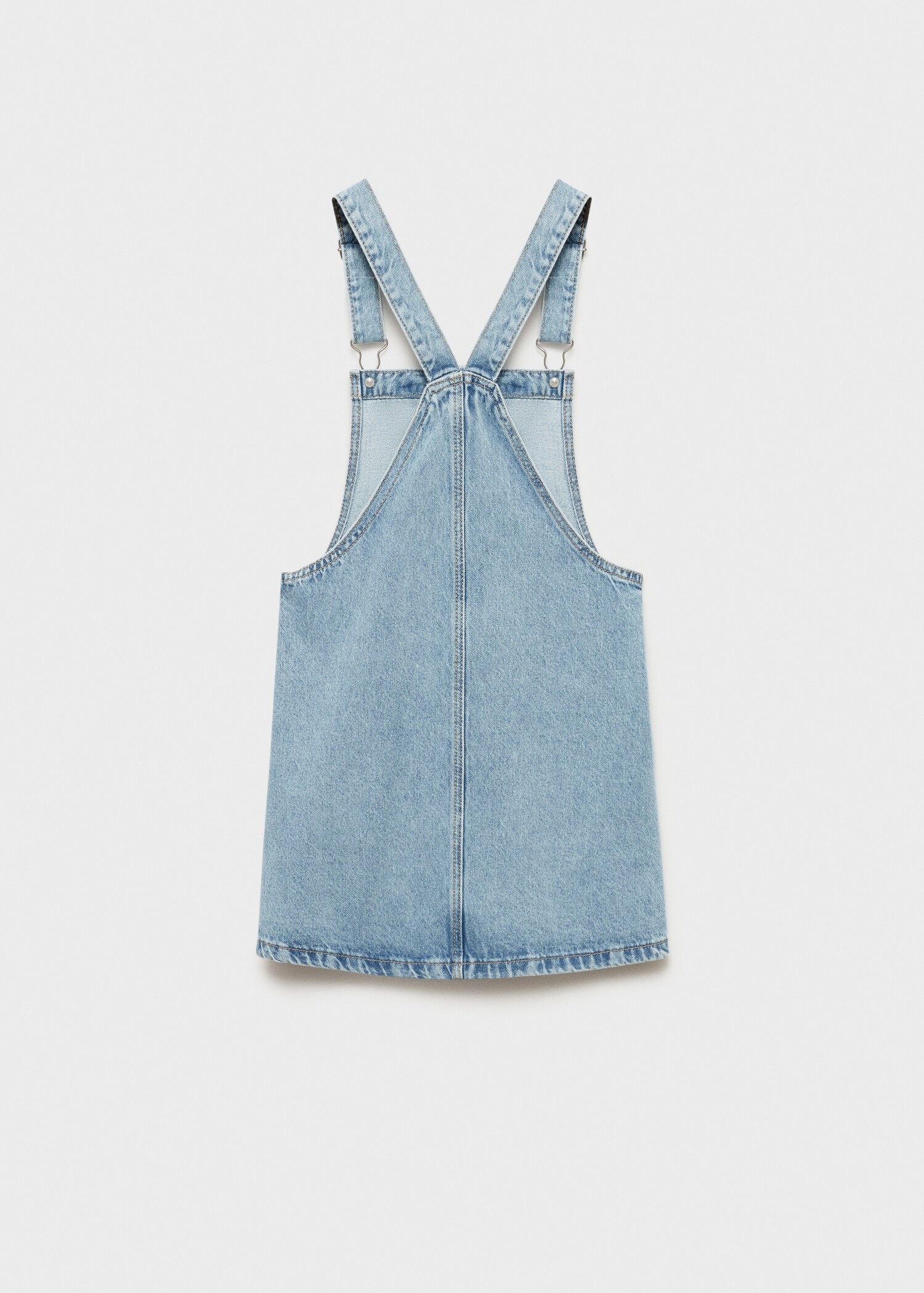 Korta hängselbyxor denim - Artikelns baksida