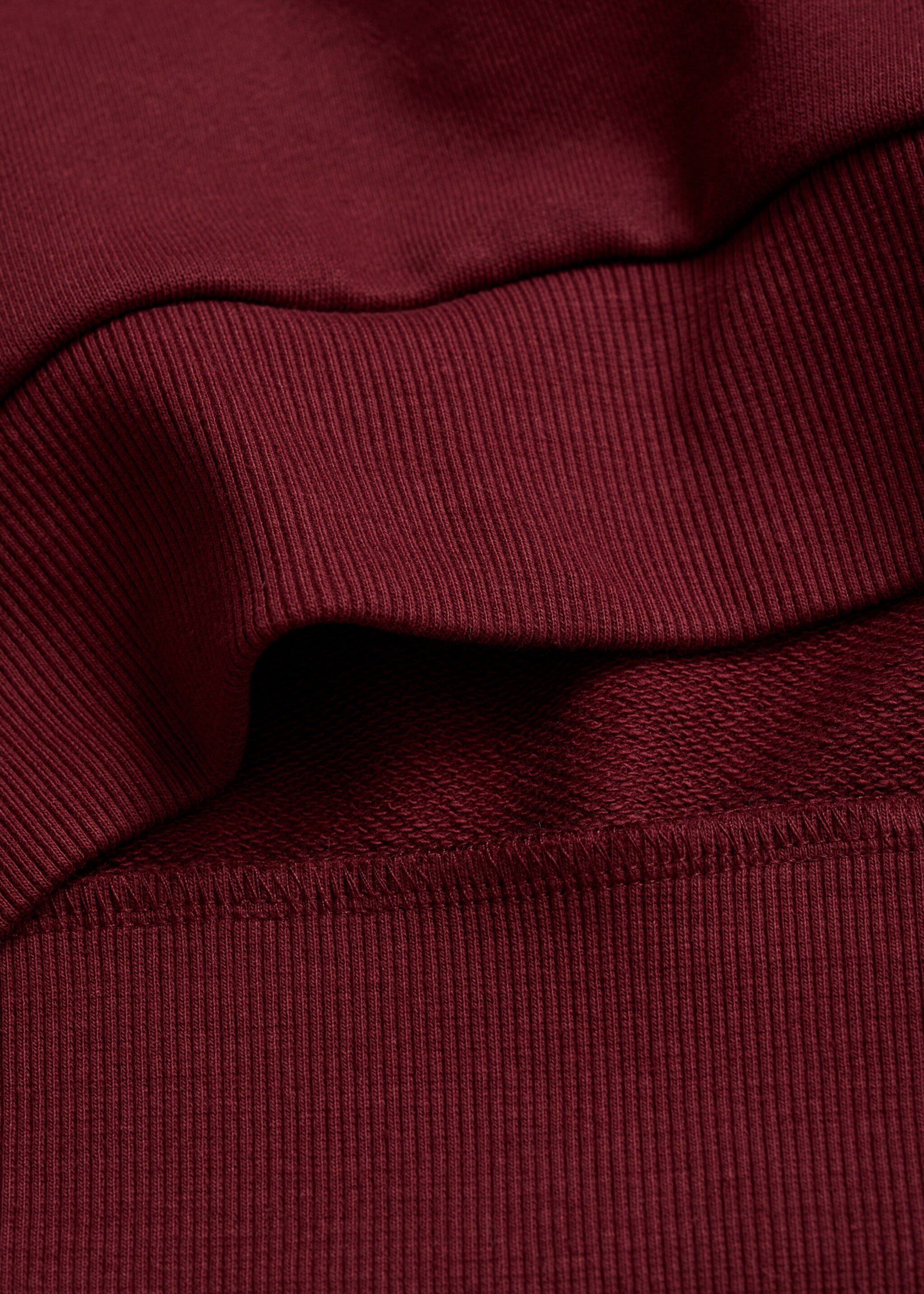 Sweat-shirt imprimé capuche - Détail de l'article 0, Lie de vin. Ref: 77044774-00.