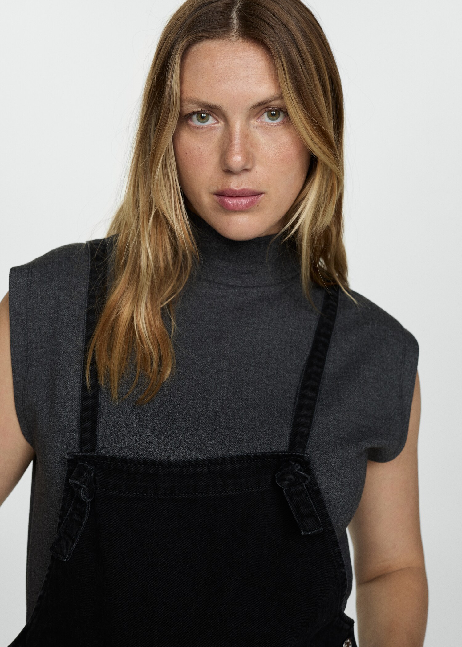 Maternity denim dungarees - Details of the article 1