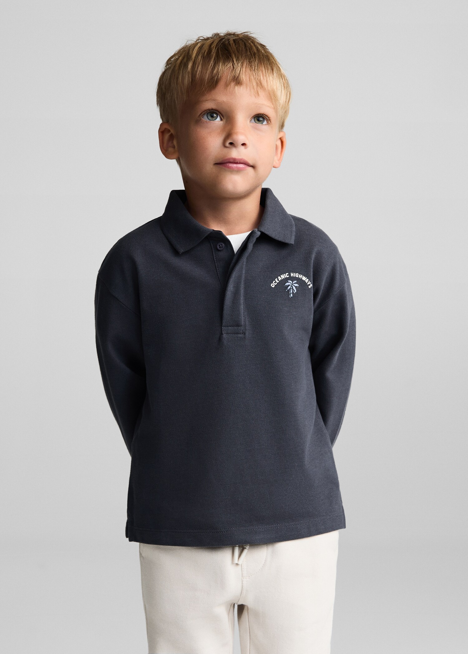 Polo algodón estampado - Plano medio