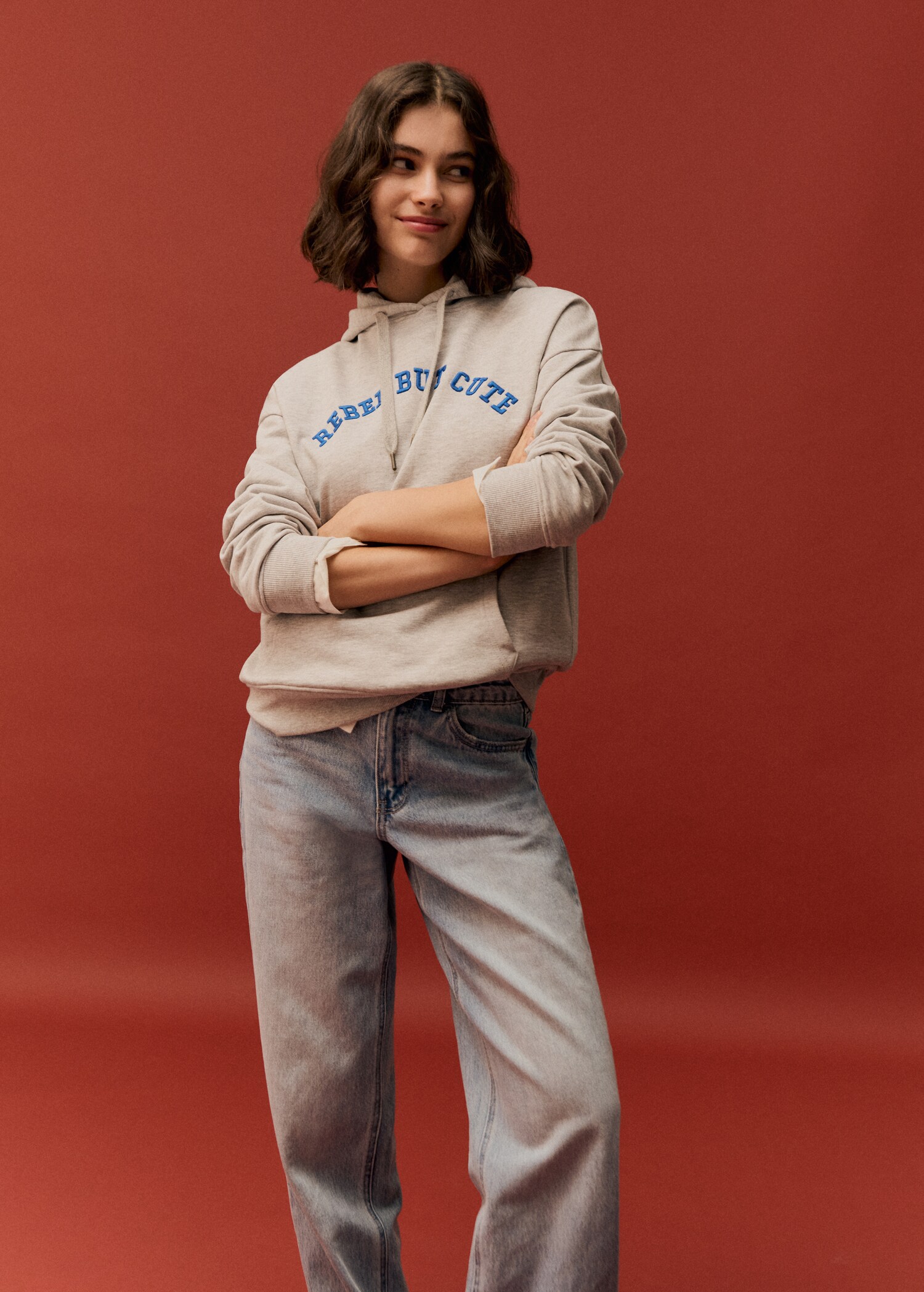 Embroidered message sweatshirt - Details of the article 5