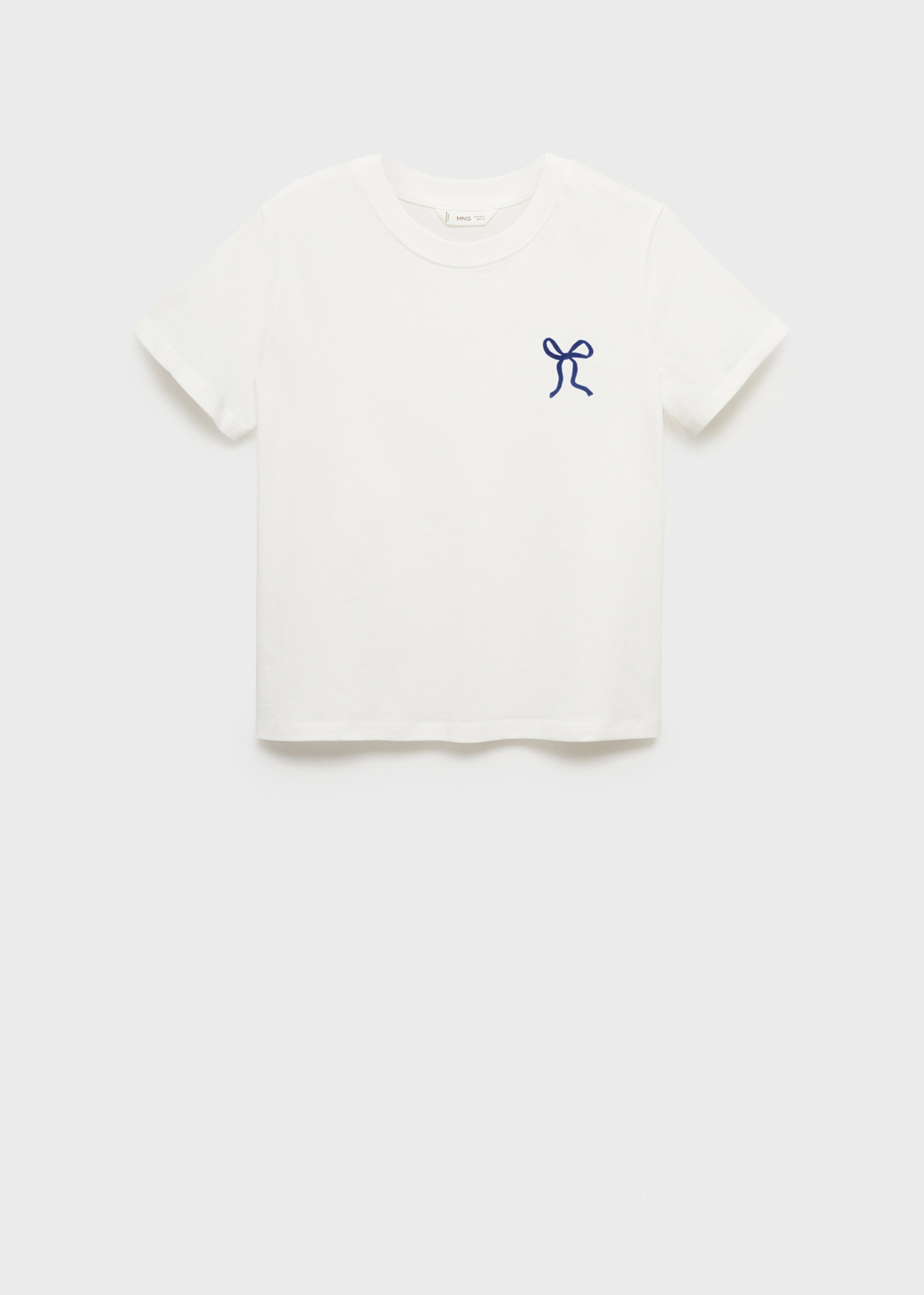 Bow cotton T-shirt - Article without model