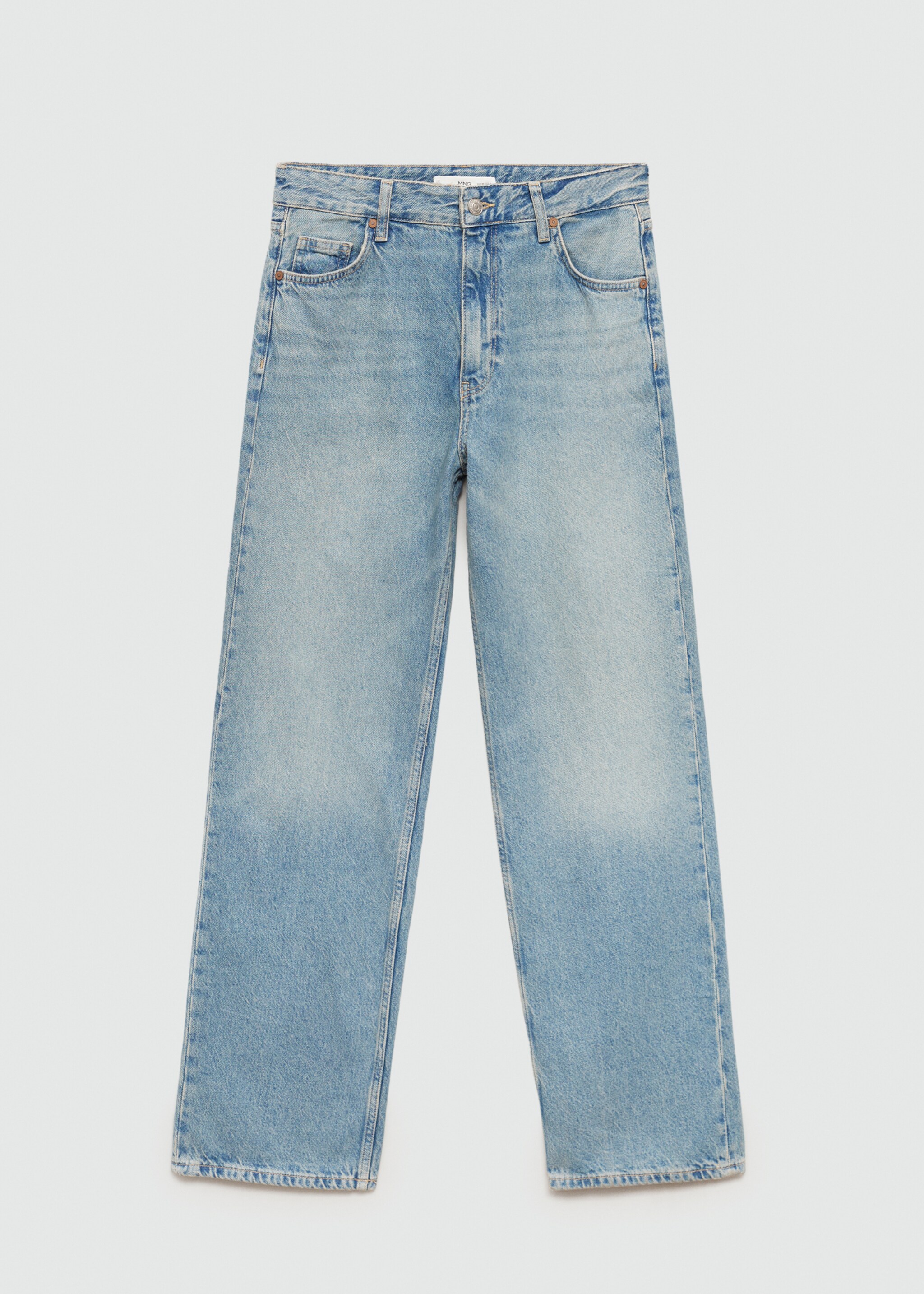 Straight low-waist jeans - Article without model, Light Vintage Blue. Ref: 77044797-00.