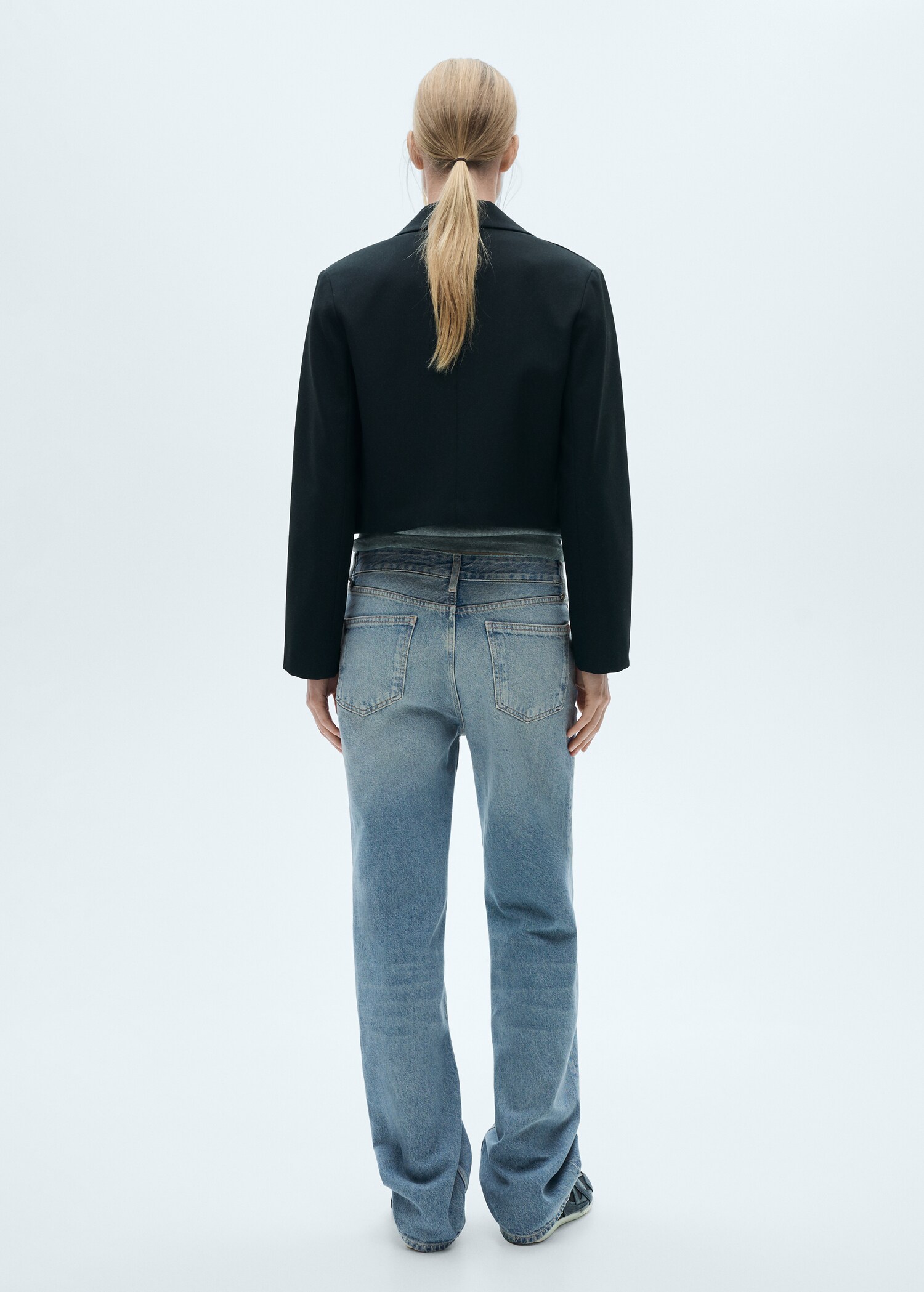 Jeans diritti vita bassa - Retro dell'articolo