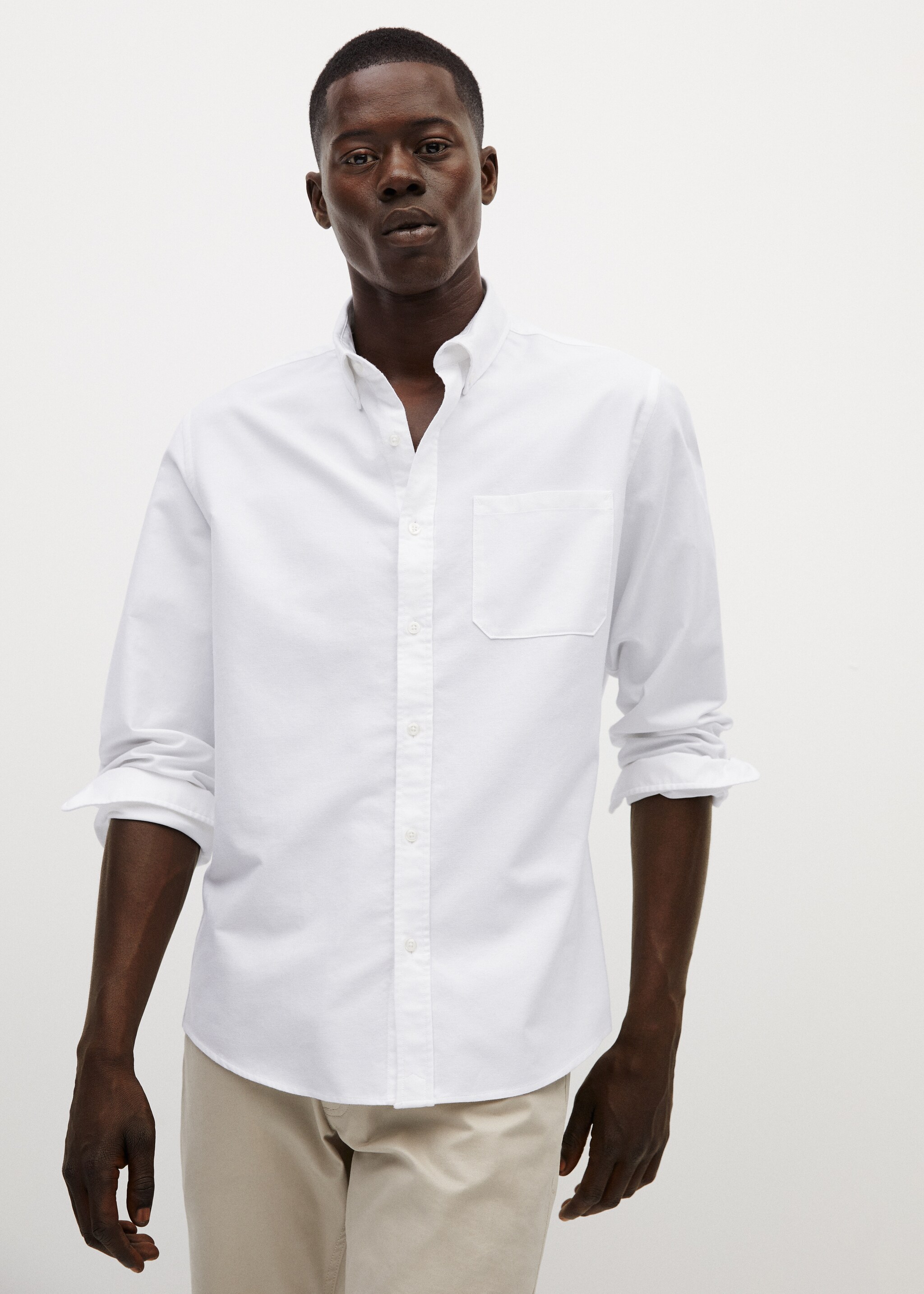 Camisa regular fit algodón - Plano medio