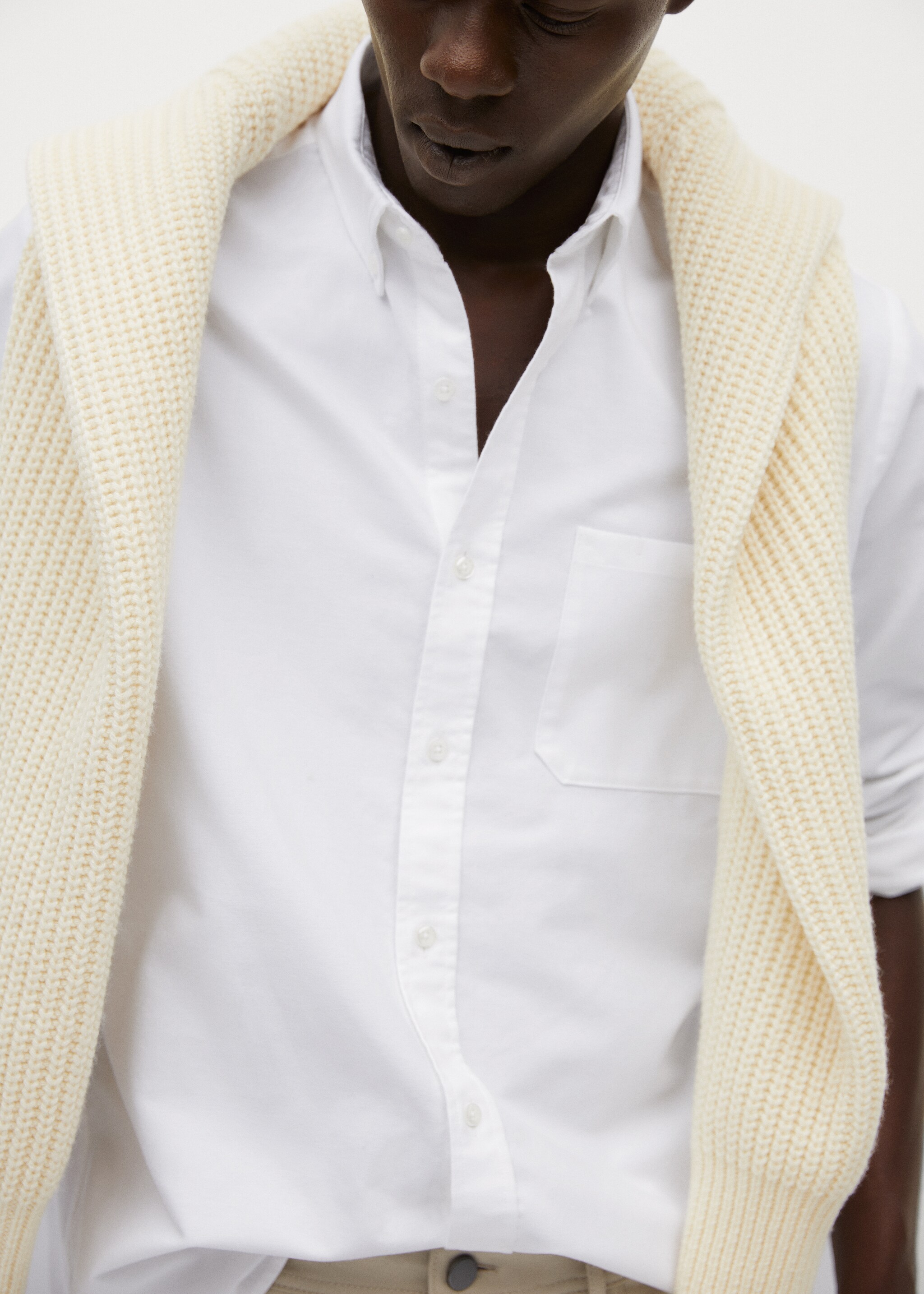 Camisa regular fit algodón - Detalle del artículo 4