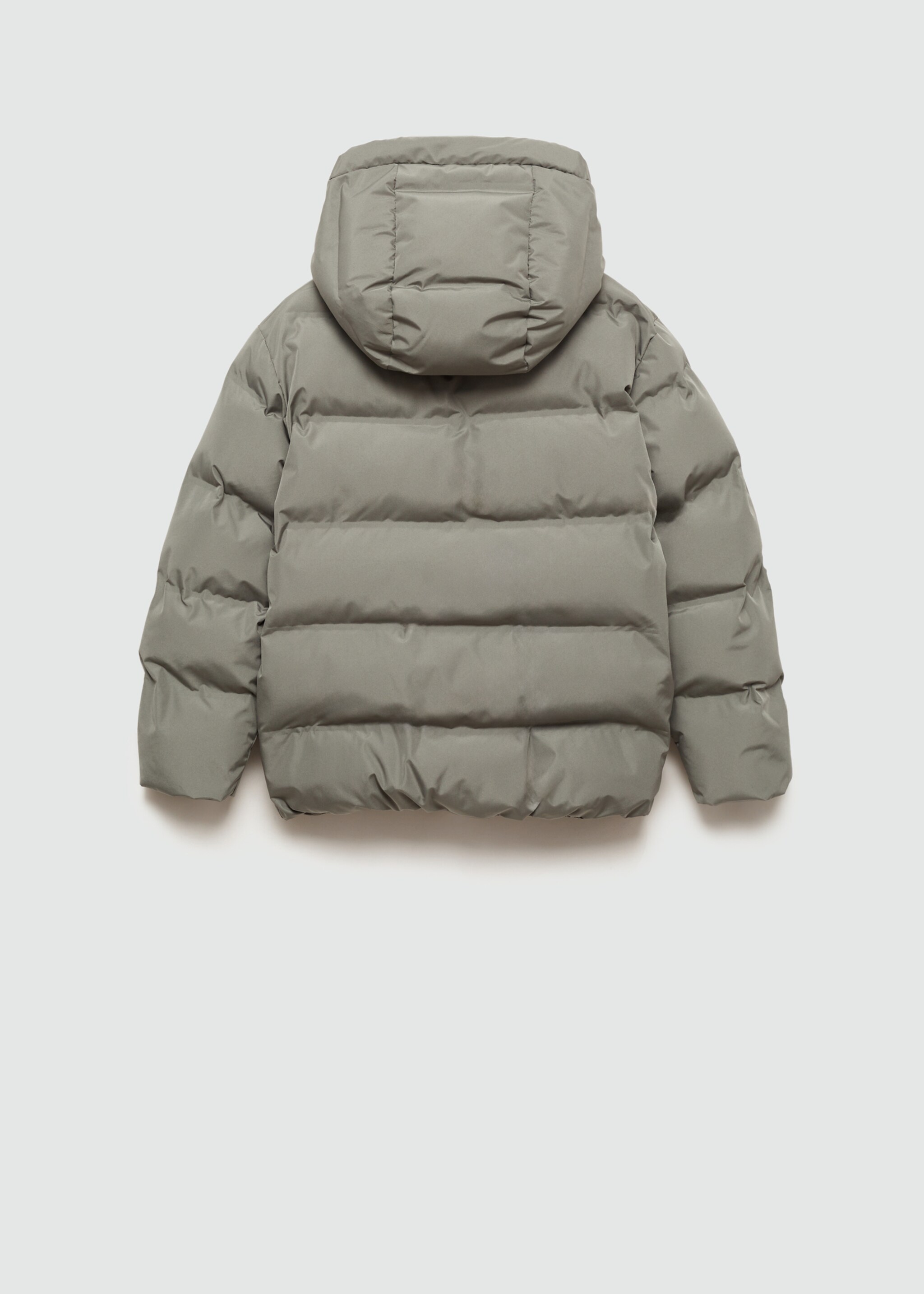 Anorak acolchado capucha - Reverso del artículo, Verde pastel. Ref: 77045147-00.
