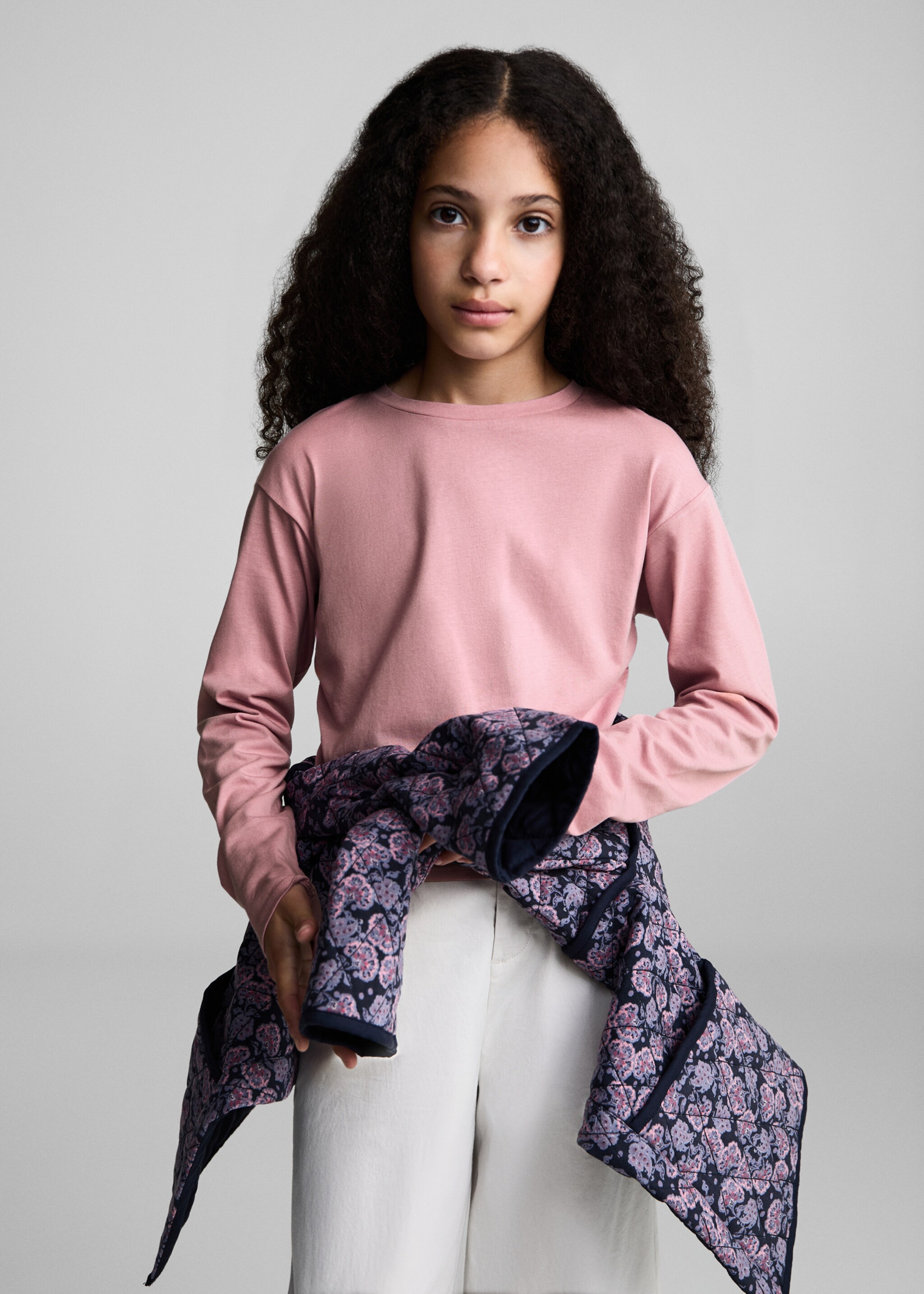 Samarreta detall frunzit - Detall de l'article 1, Rosa. Ref: 77045151-00.