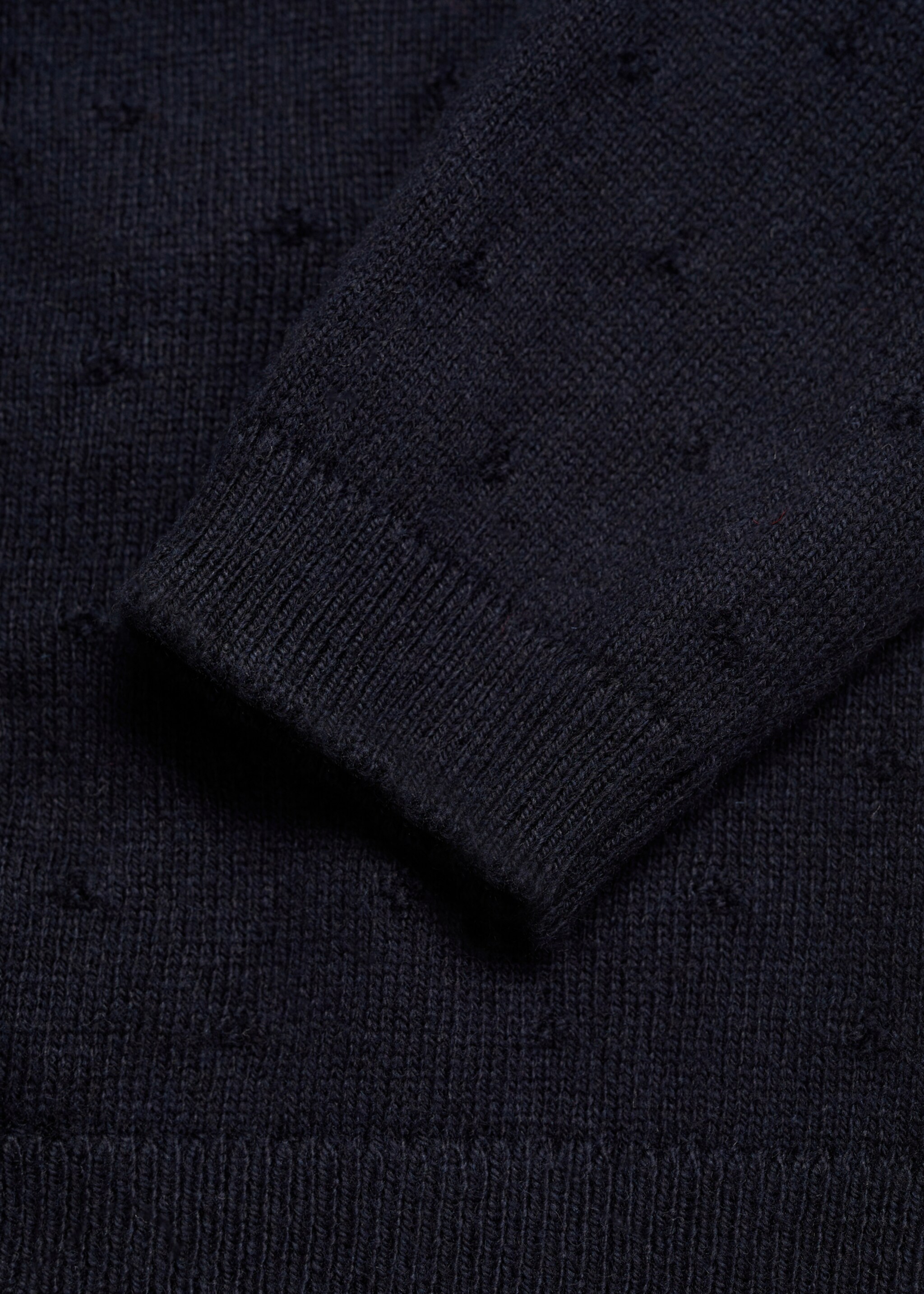 Button knit cardigan - Details of the article 0, Dark Navy. Ref: 77045152-00.
