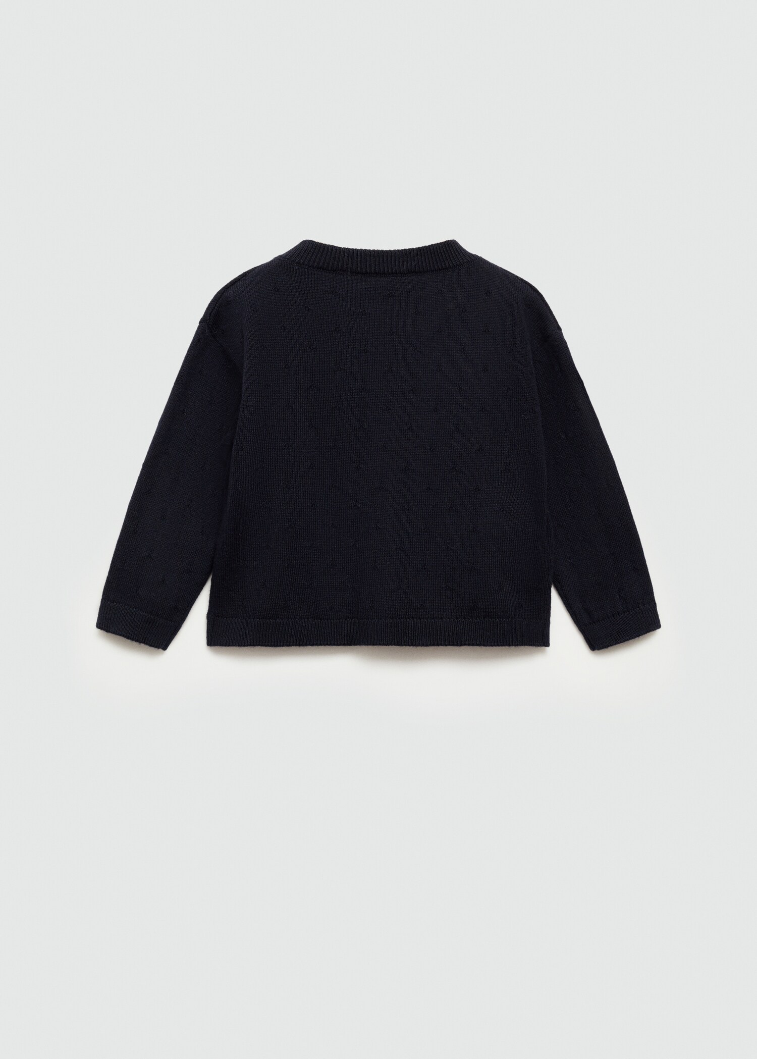 Strickjacke mit Knöpfen - Rückseite des Artikels
