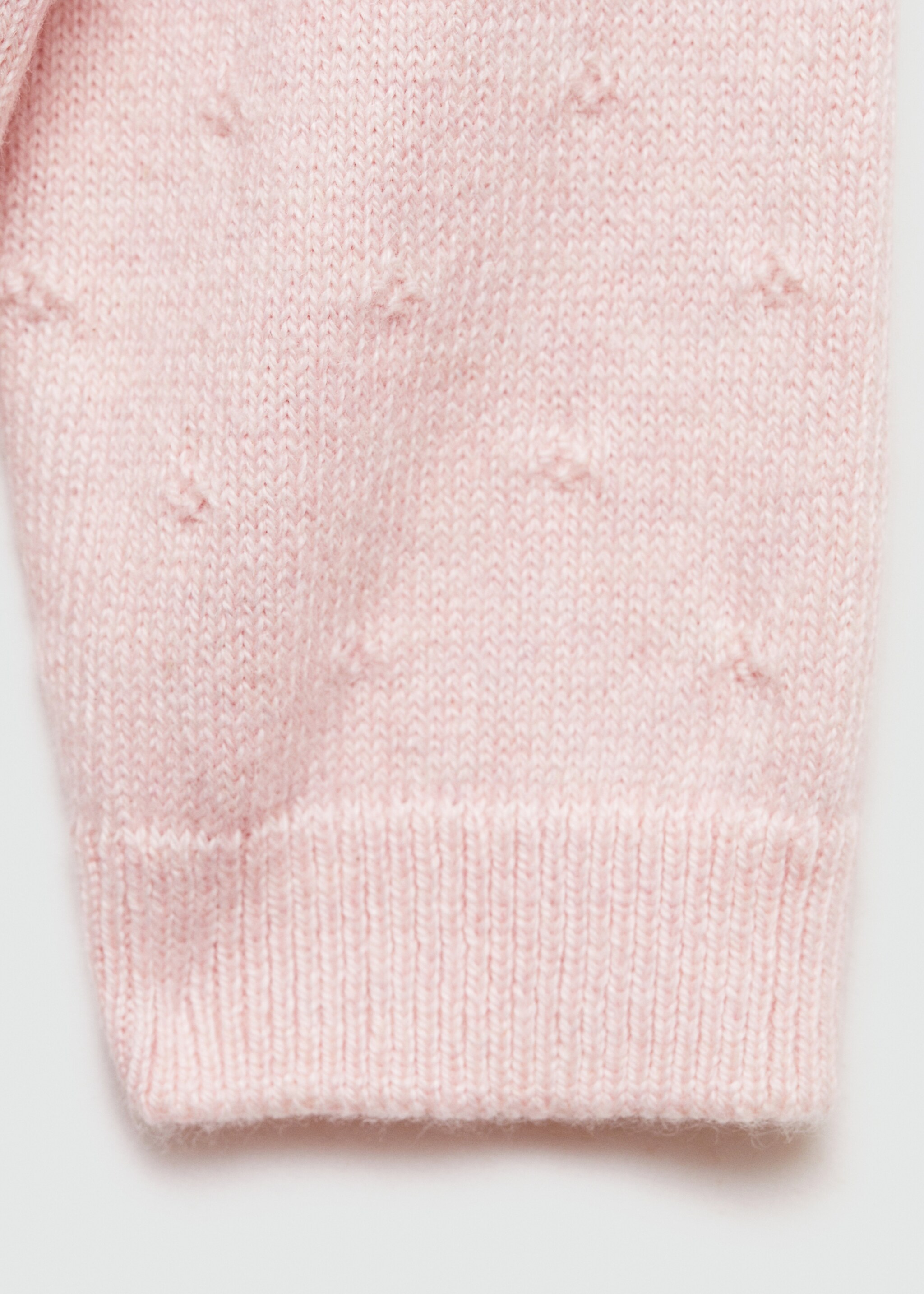 Button knit cardigan - Details of the article 0, Pastel Pink. Ref: 77045152-00.