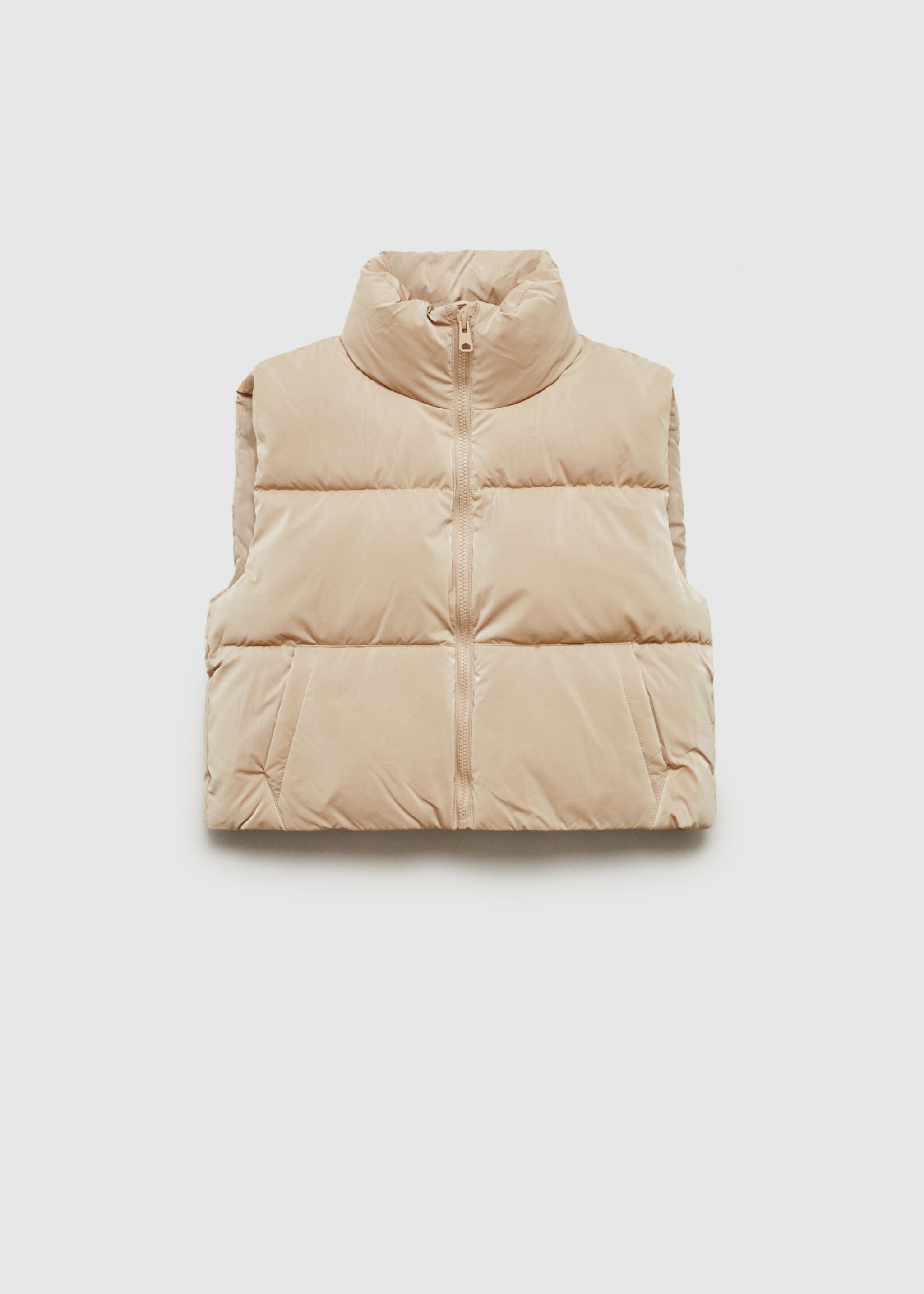 Steppanorak mit Taschen - Artikel ohne Model, Beige. Ref: 77045629-00.