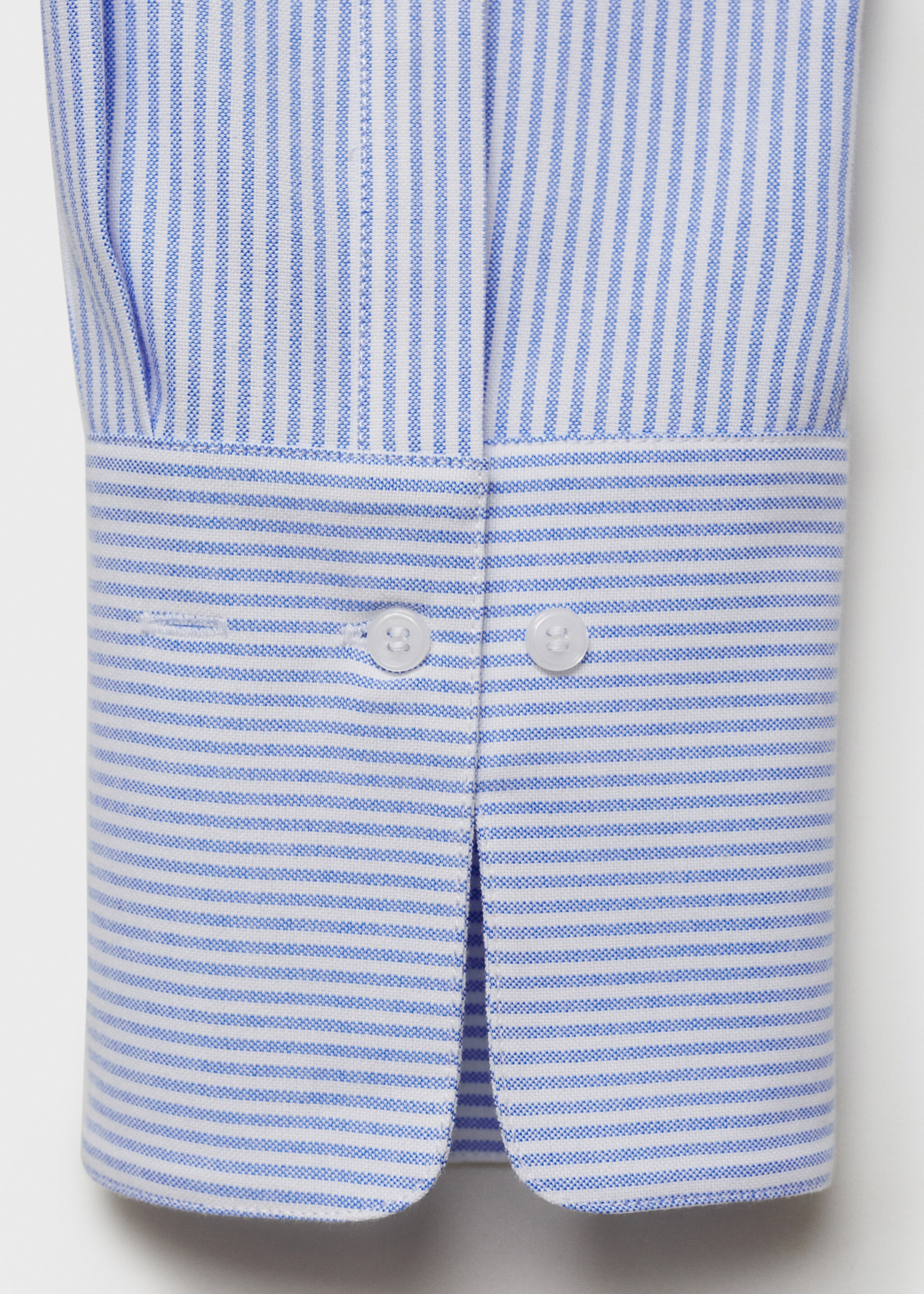 Striped cotton shirt - Details of the article 0, Sky Blue. Ref: 77045636-00.