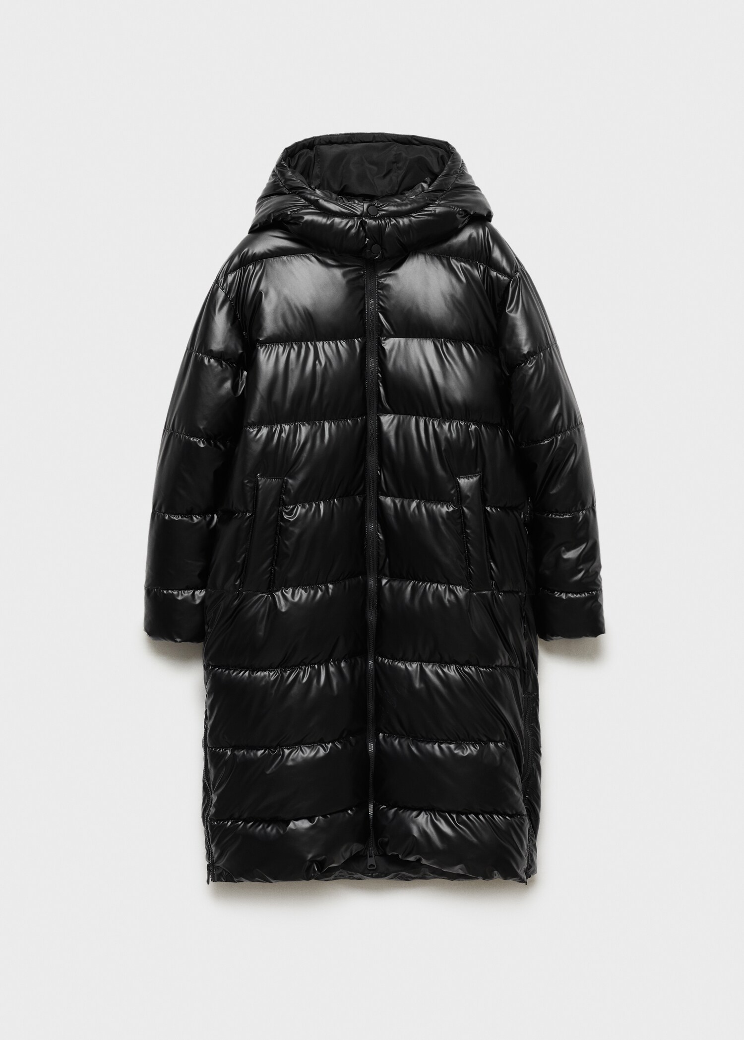 Quilted long coat - Article without model