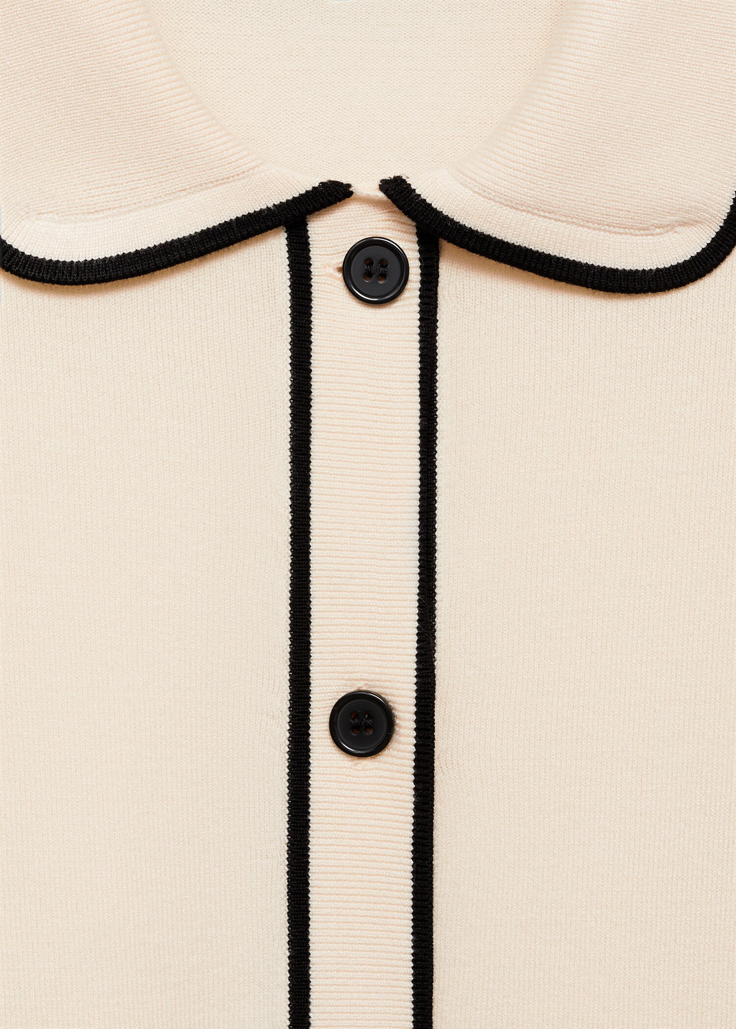 Oversized-Cardigan mit Kontrastborten - Detail des Artikels 8