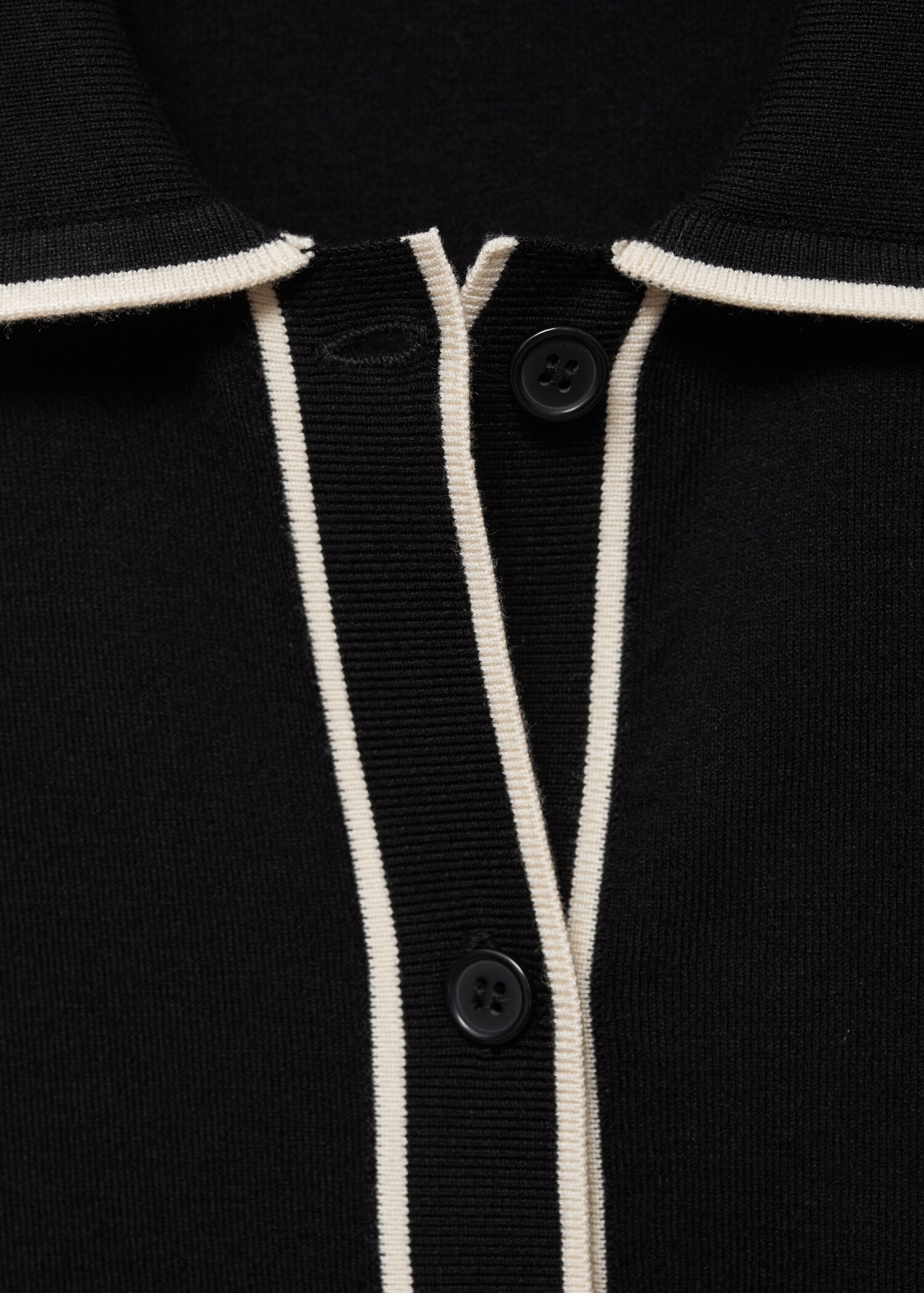 Oversized-Cardigan mit Kontrastborten - Detail des Artikels 8