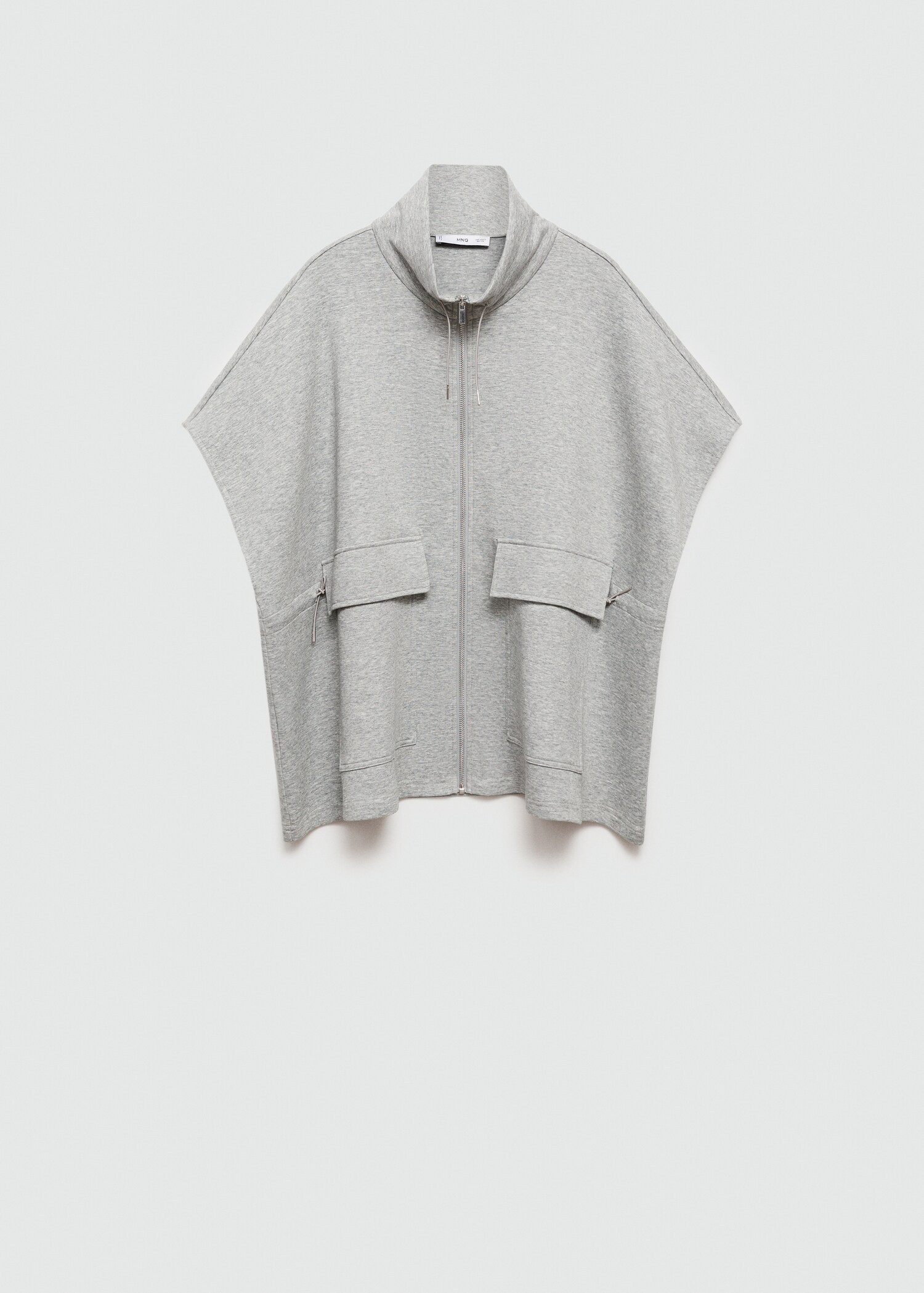 Giacca poncho tasche falda - Articolo senza modello