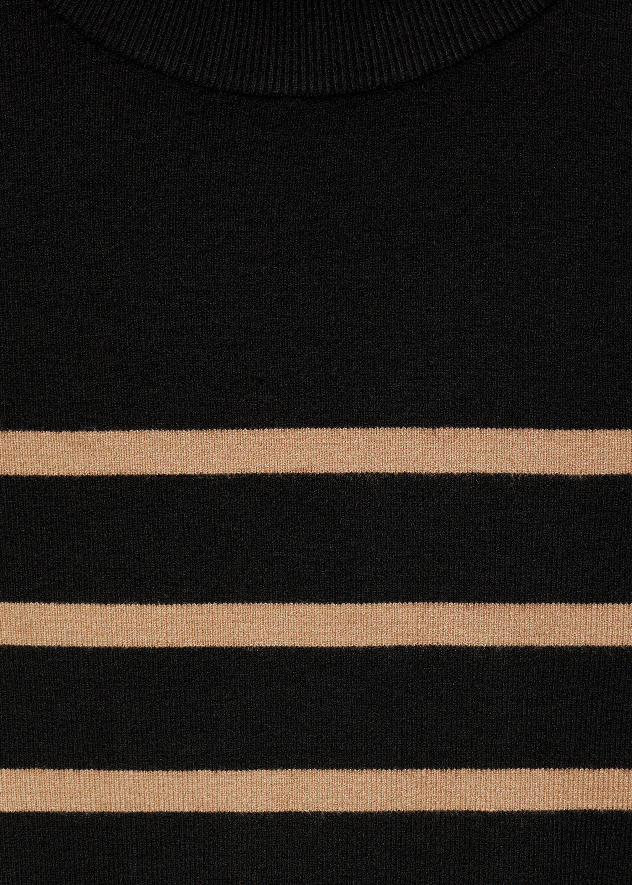 Sweater with shoulder buttons - Details of the article 0, Medium Brown. Ref: 77045641-00.