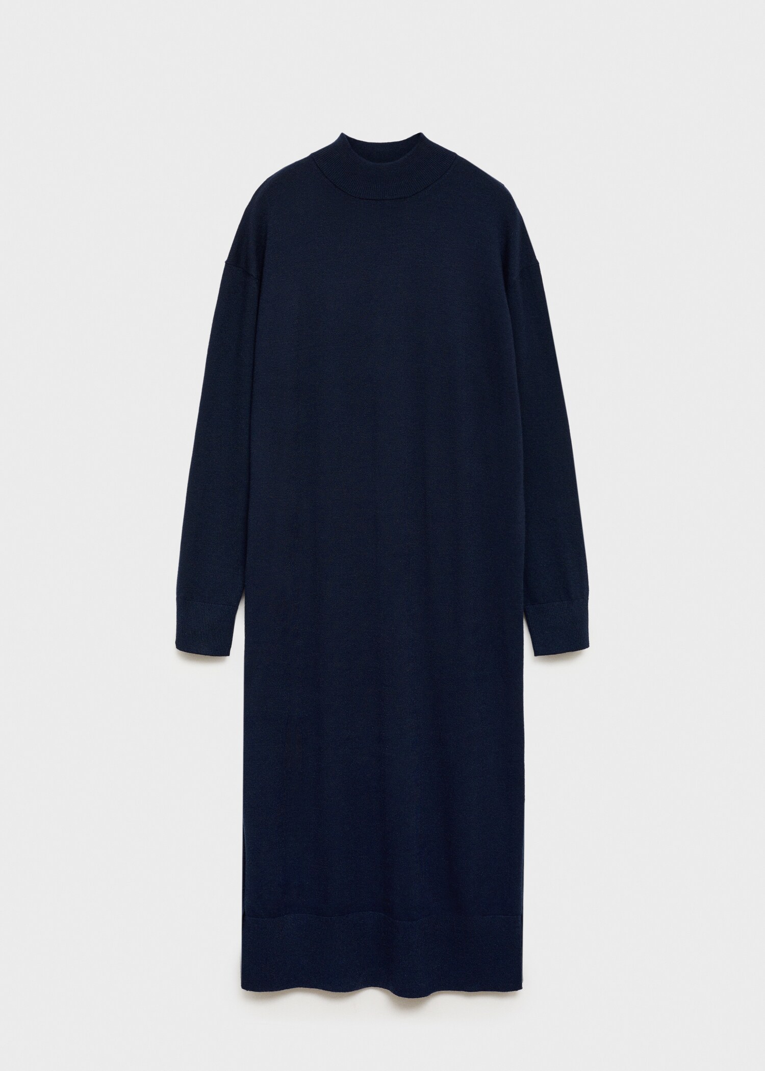 Round-neck knitted dress - Article without model