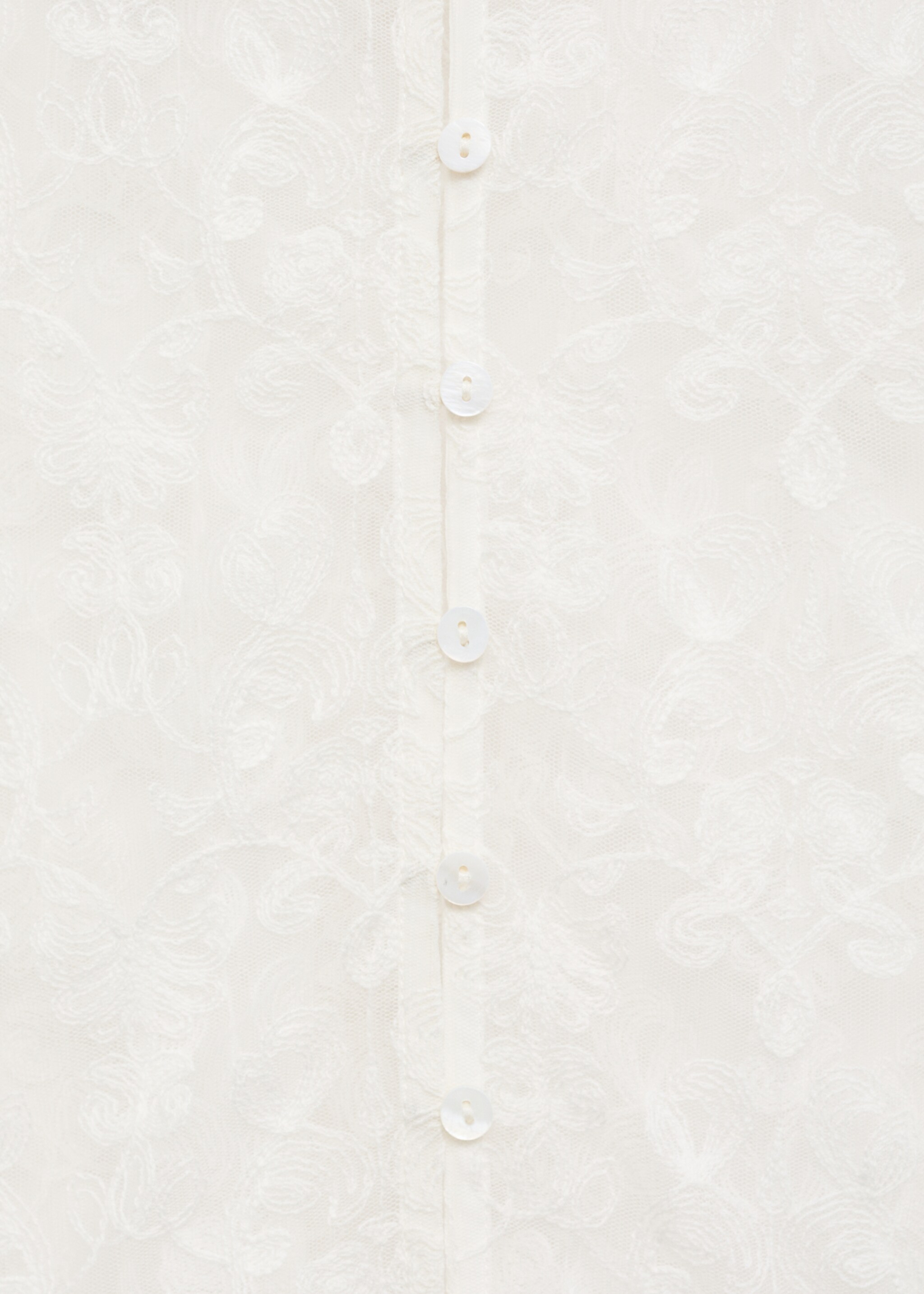 Semitransparent blus - Detaljer om artikeln 8, Benvit. Ref: 77045652-00.