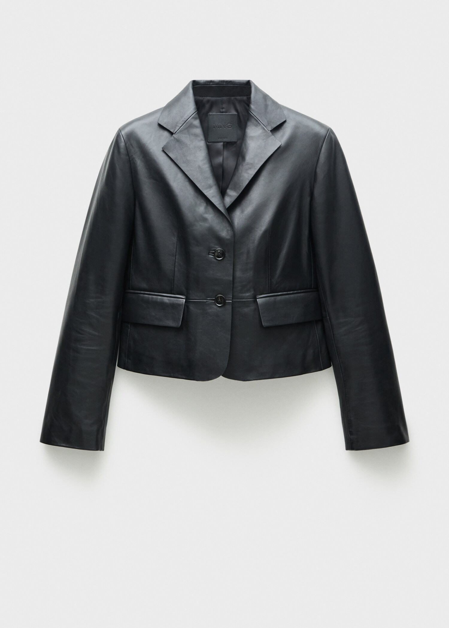 Blazer cuir crop - Article sans modèle