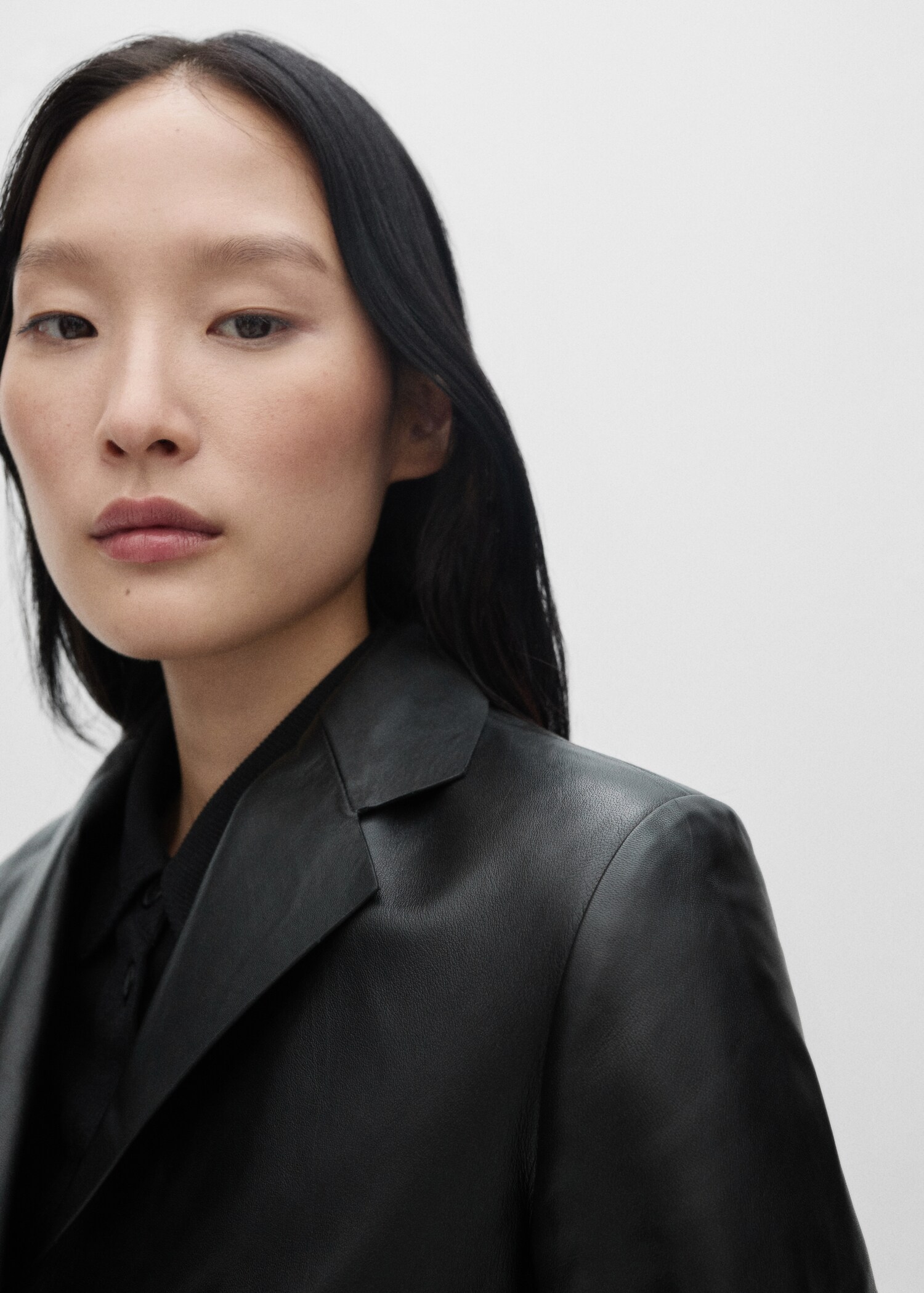 Blazer cuir crop - Détail de l'article 1