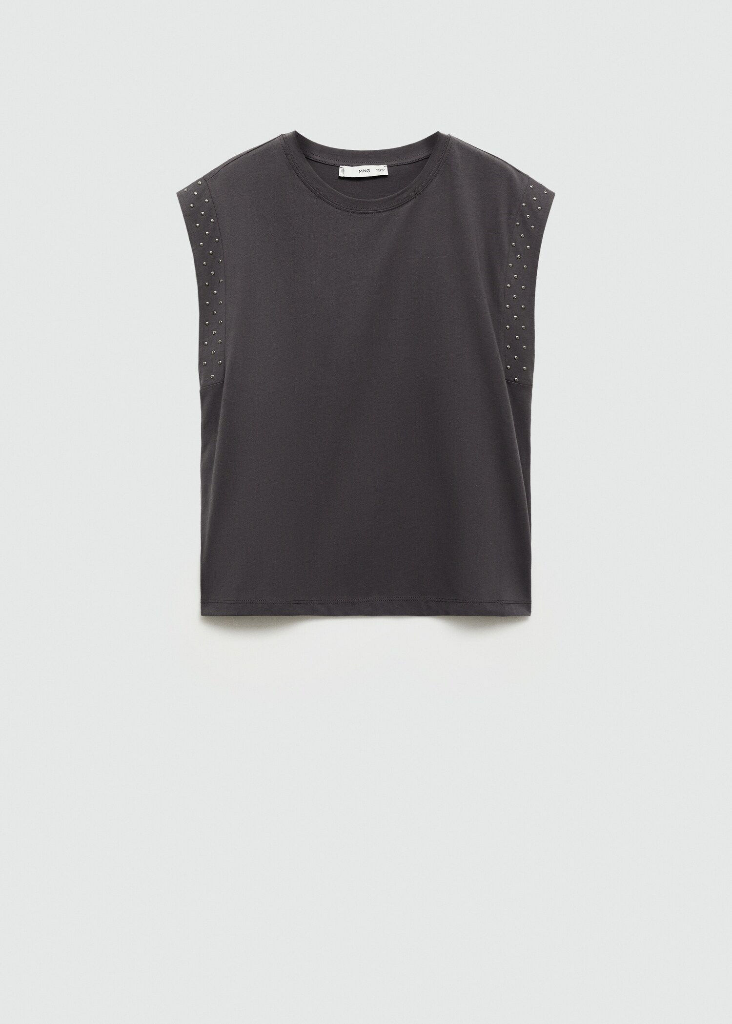 Ärmelloses T-Shirt mit Nieten - Artikel ohne Model