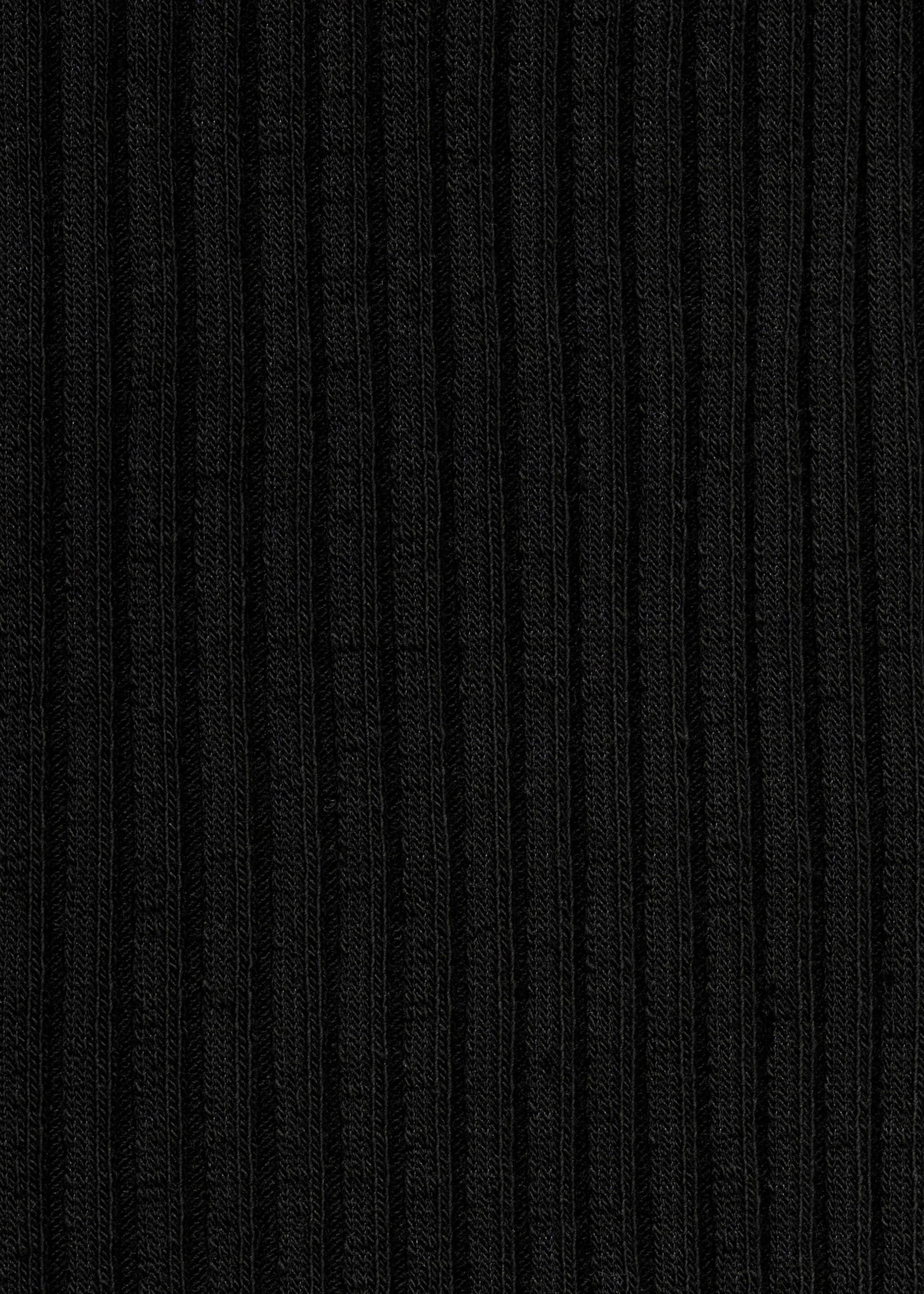 Knitted top with side buttons - Details of the article 0, Black. Ref: 77045670-00.