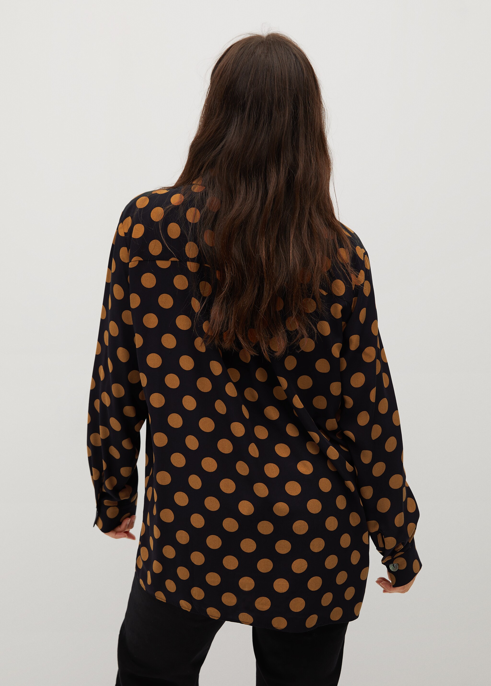 Flowy printed blouse - Reverse of the article