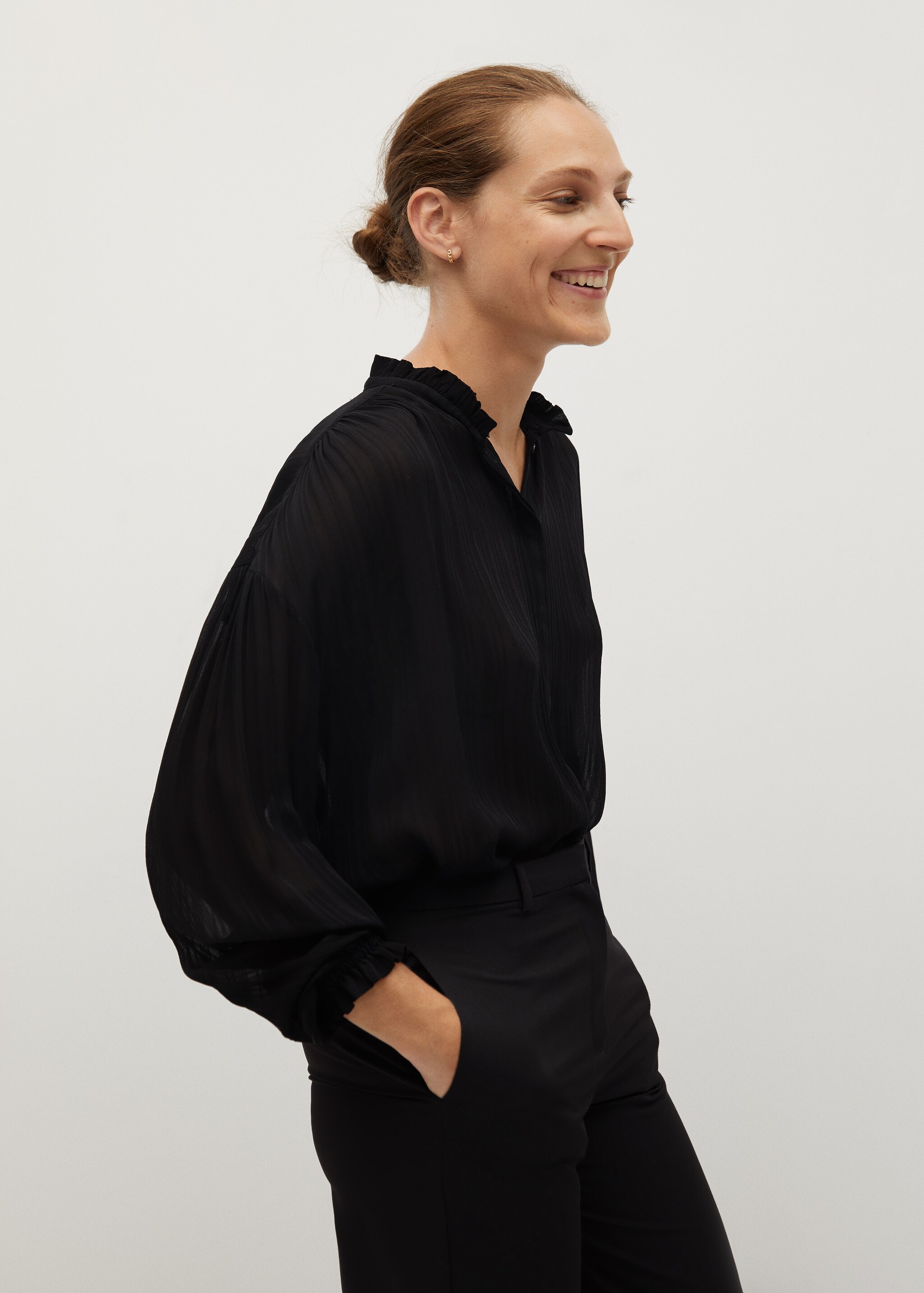 Sheer striped blouse - Medium plane