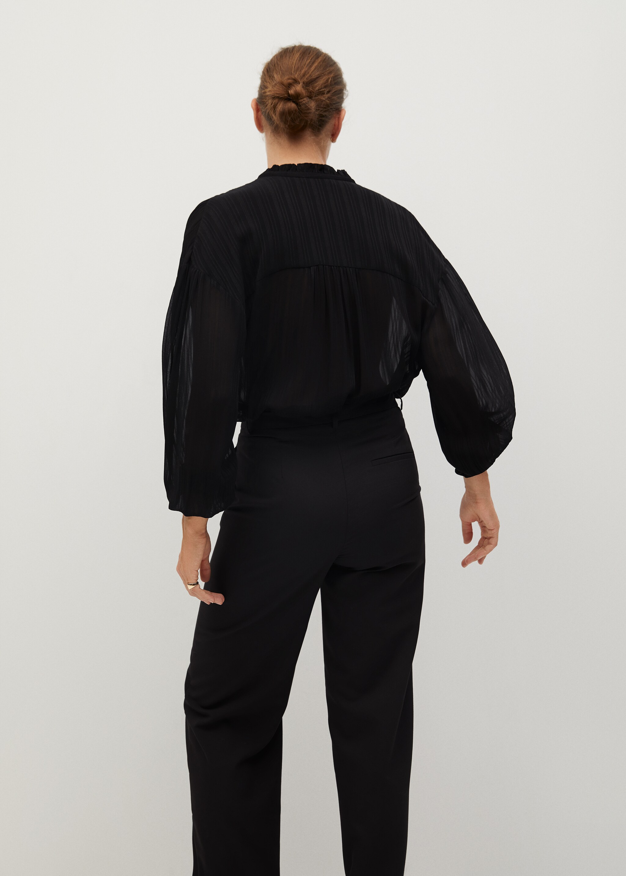 Sheer striped blouse - Reverse of the article