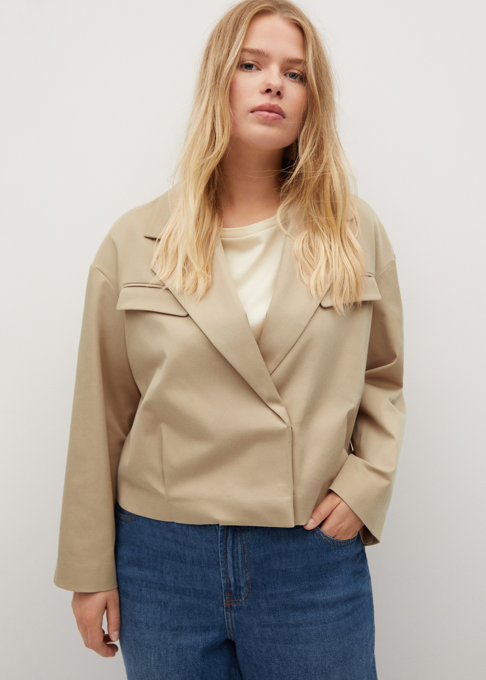 Jacket with lapels - Medium plane