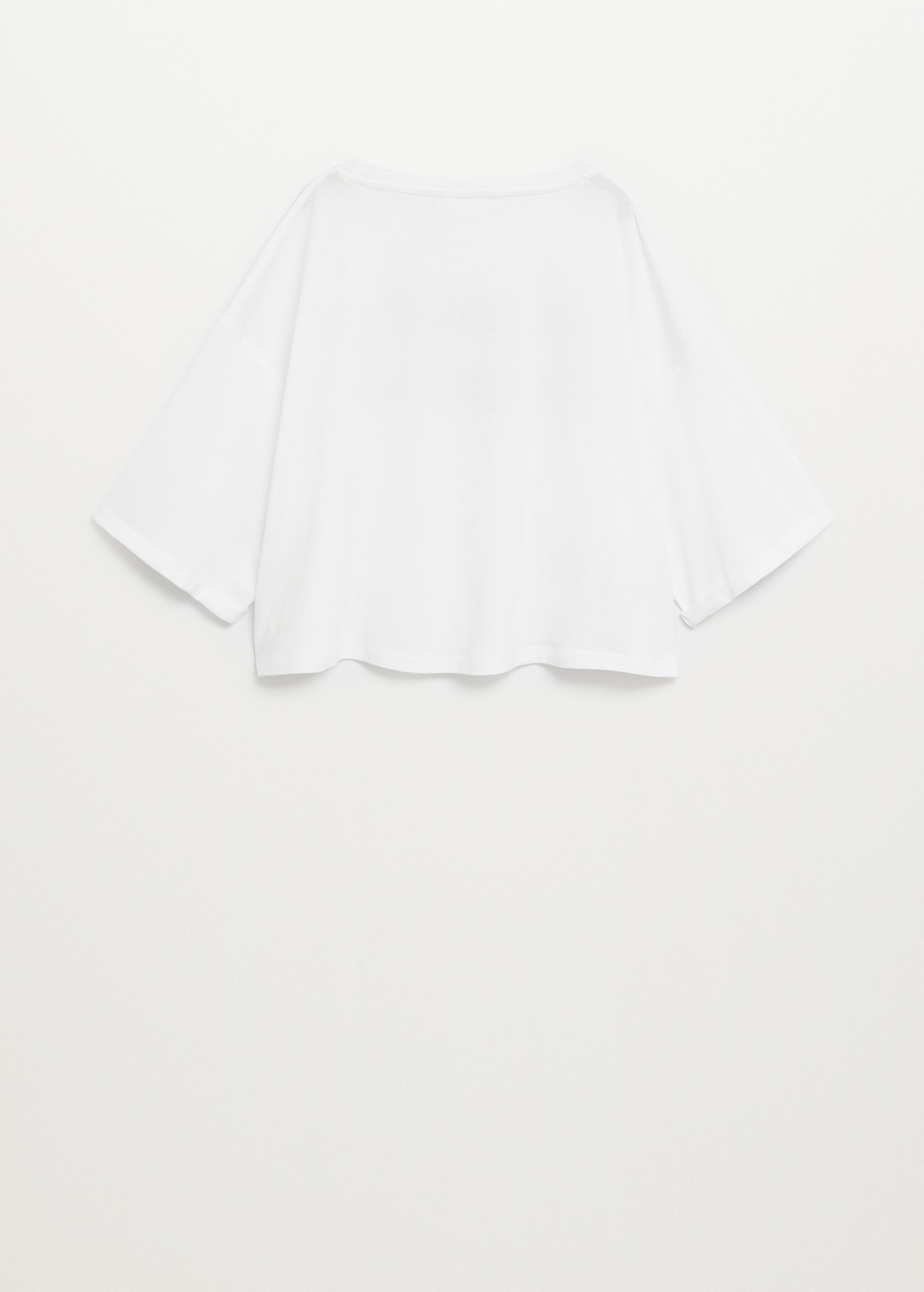 Camiseta crop mensaje - Reverso del artículo