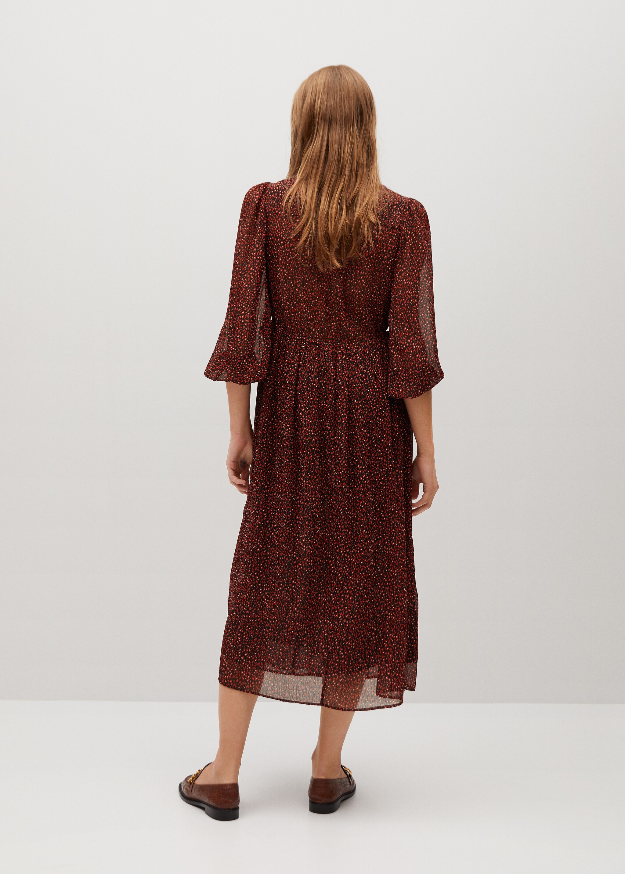 Vestido fluido estampado - Reverso del artículo