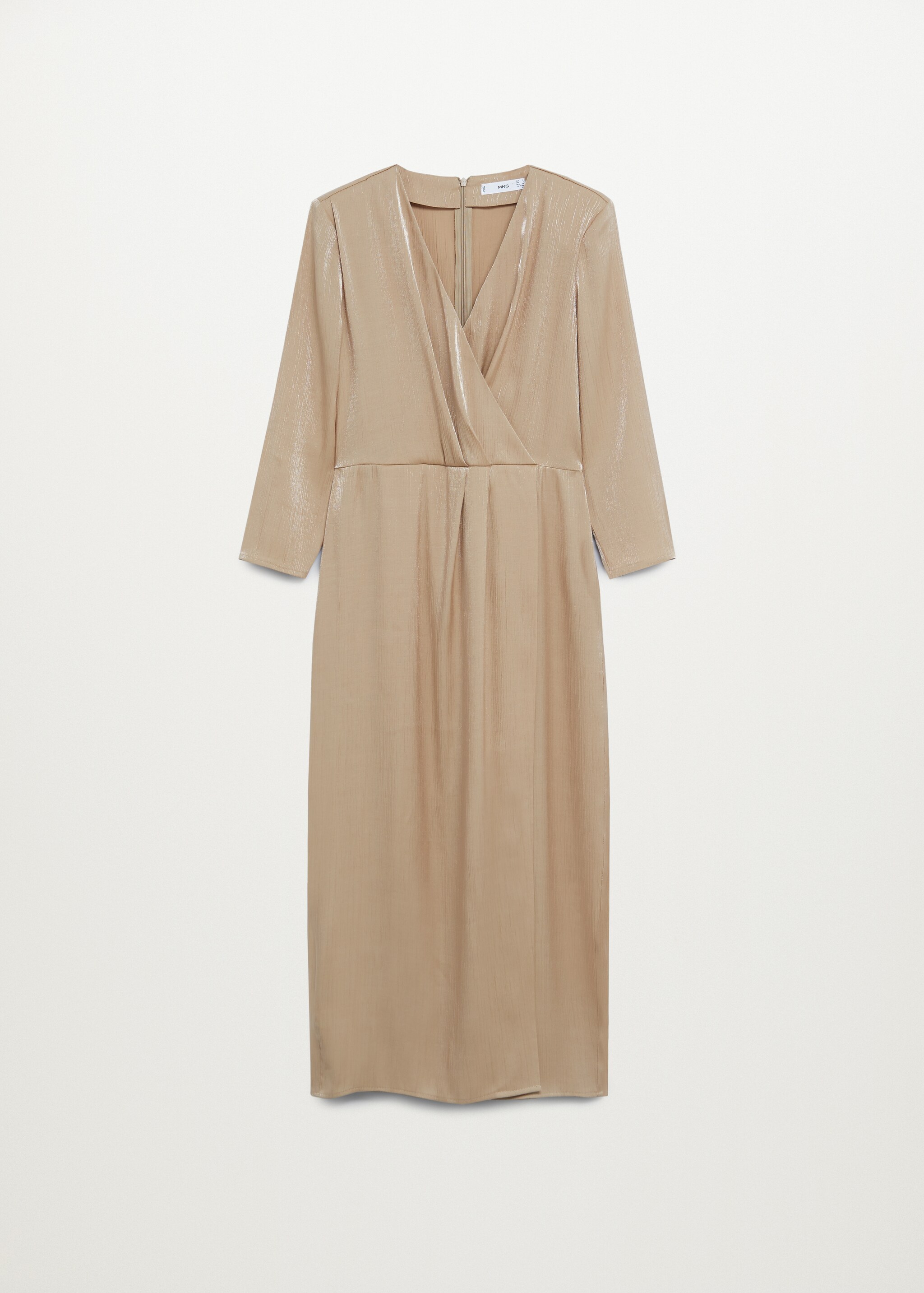 Vestido satinado cruzado - Artículo sin modelo