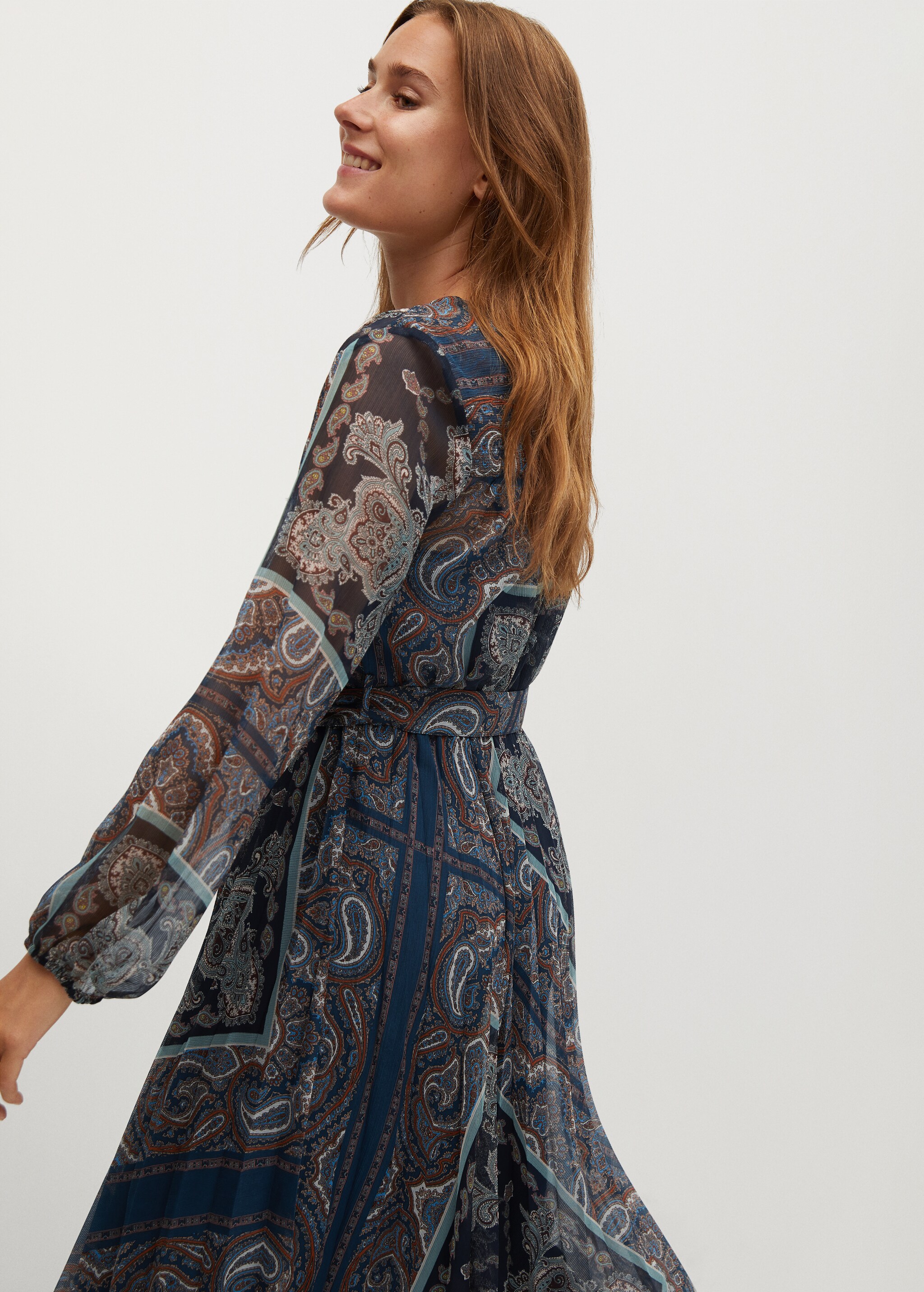 Vestido fluido estampado - Detalle del artículo 1