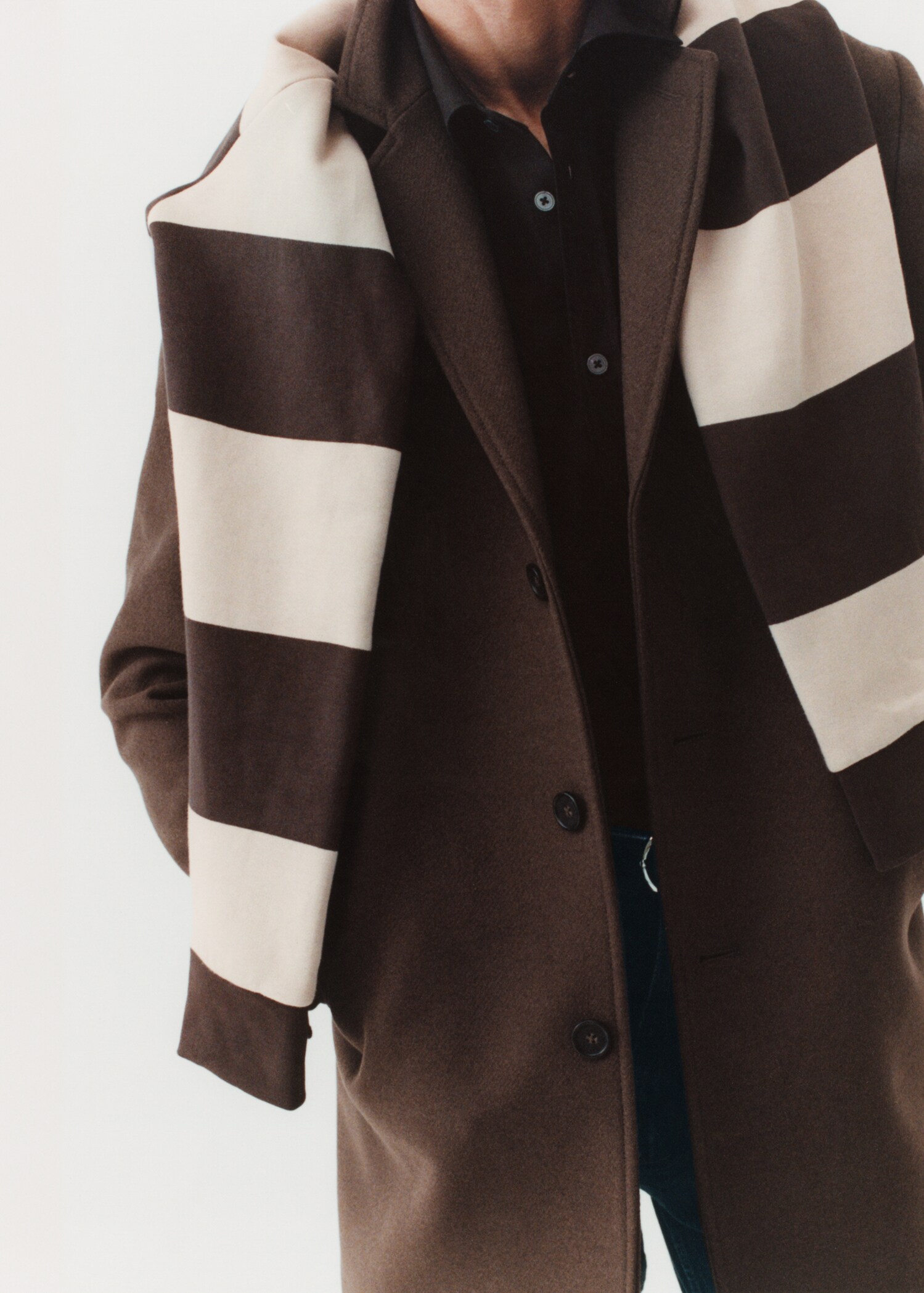 Lightweight recycled wool coat - Details of the article 3