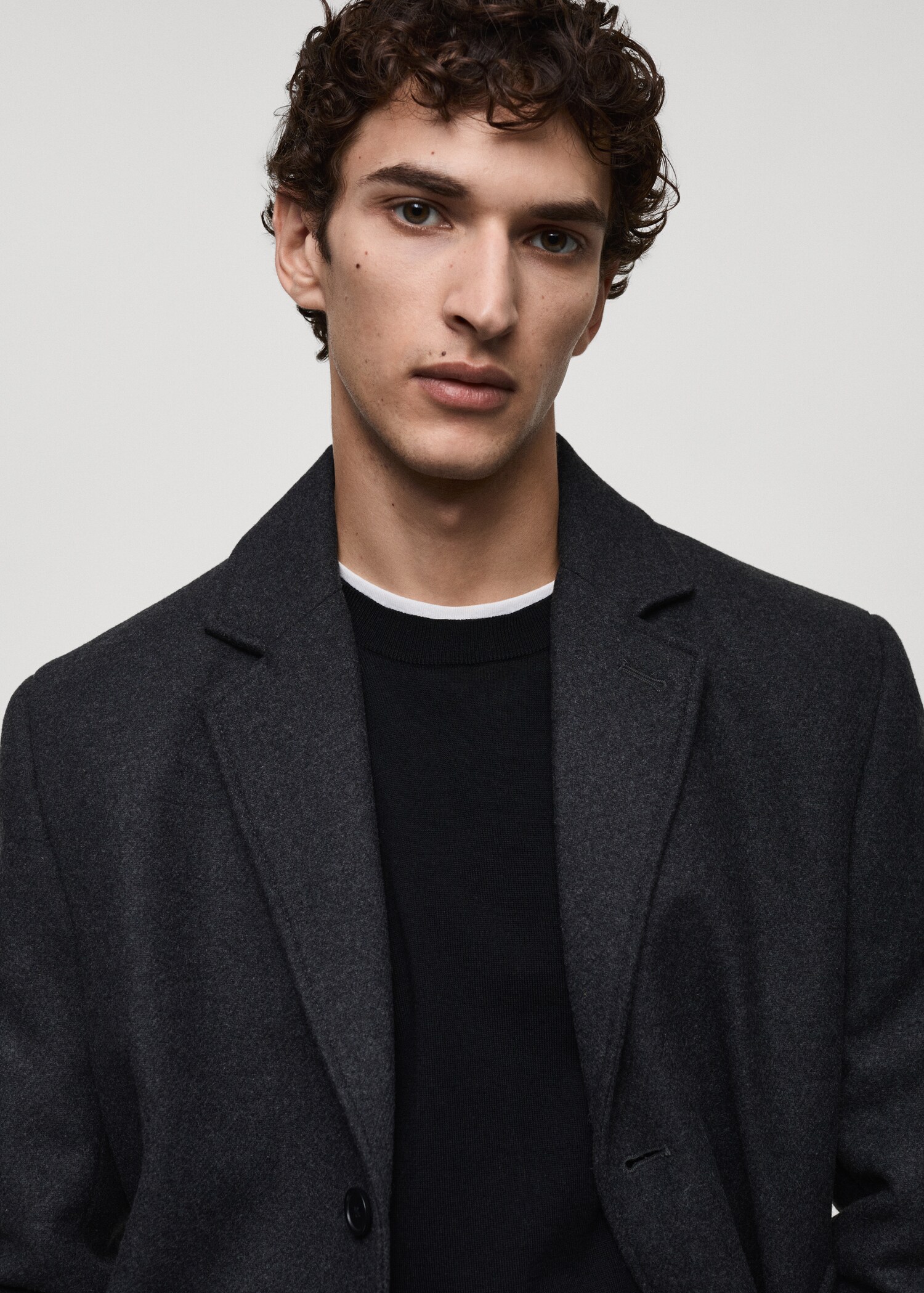 Lightweight recycled wool coat - Details of the article 1