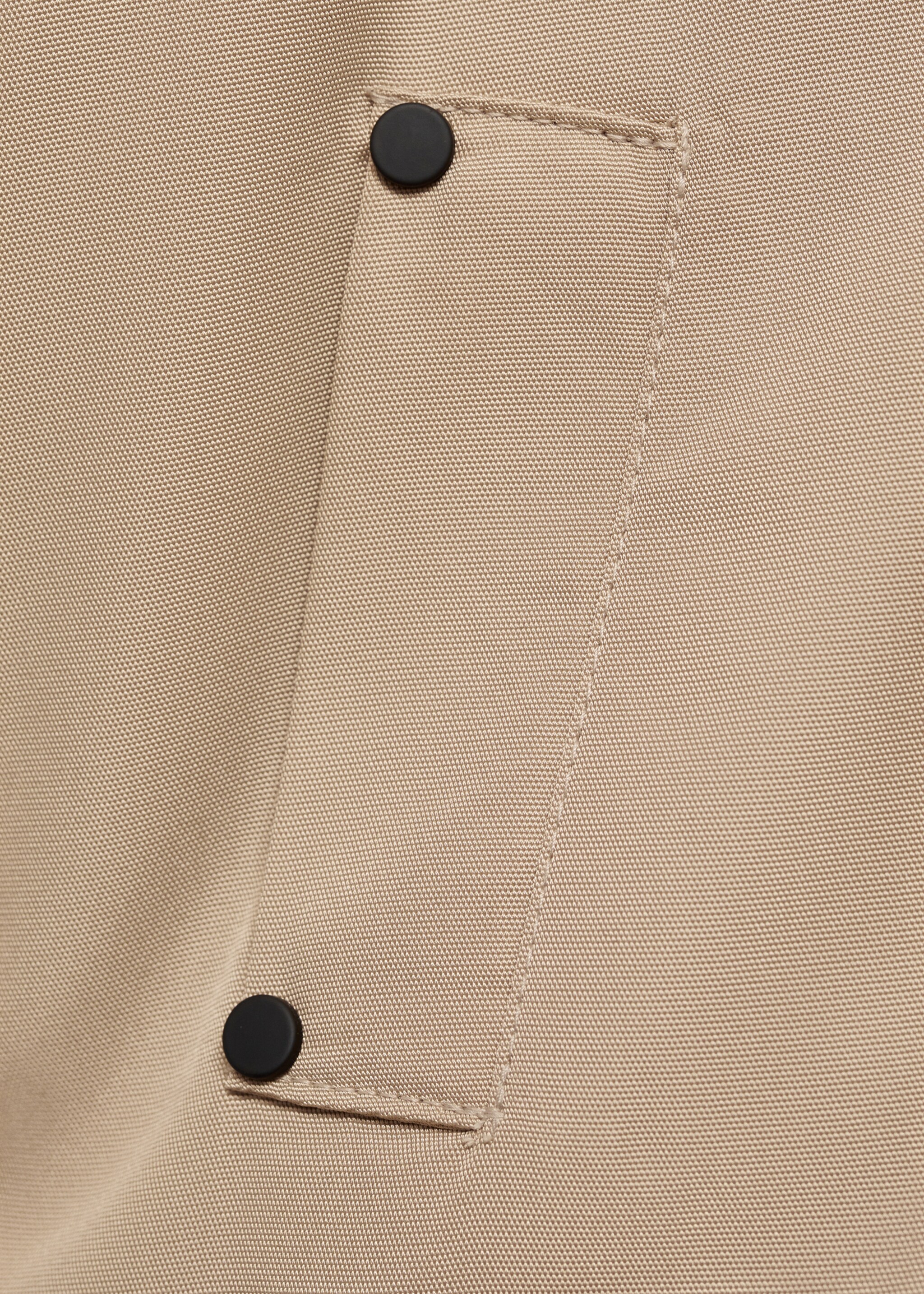 Hooded coat - Details of the article 8, Sand. Ref: 77045966-00.