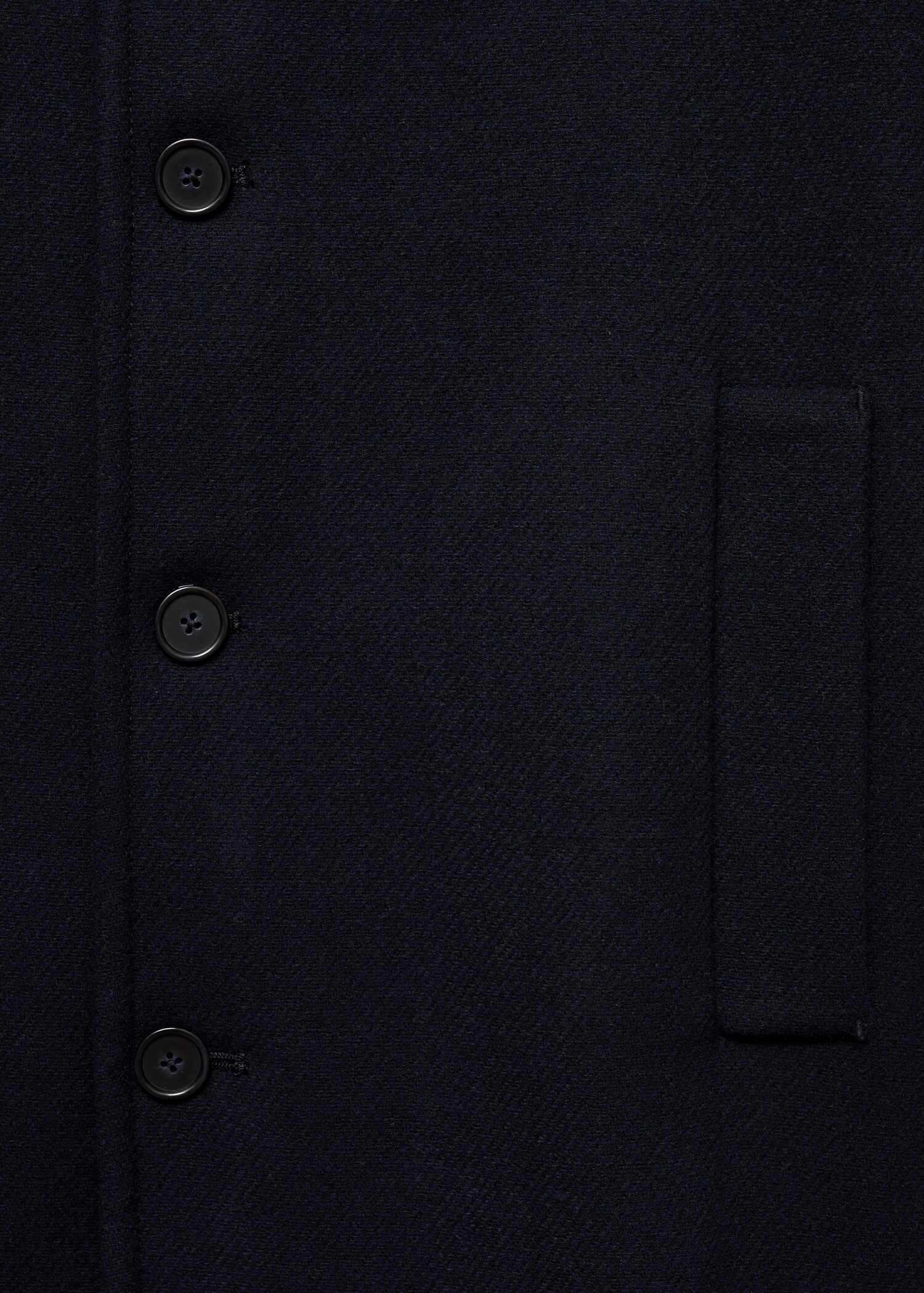 Wool funnel neck coat - Details of the article 8