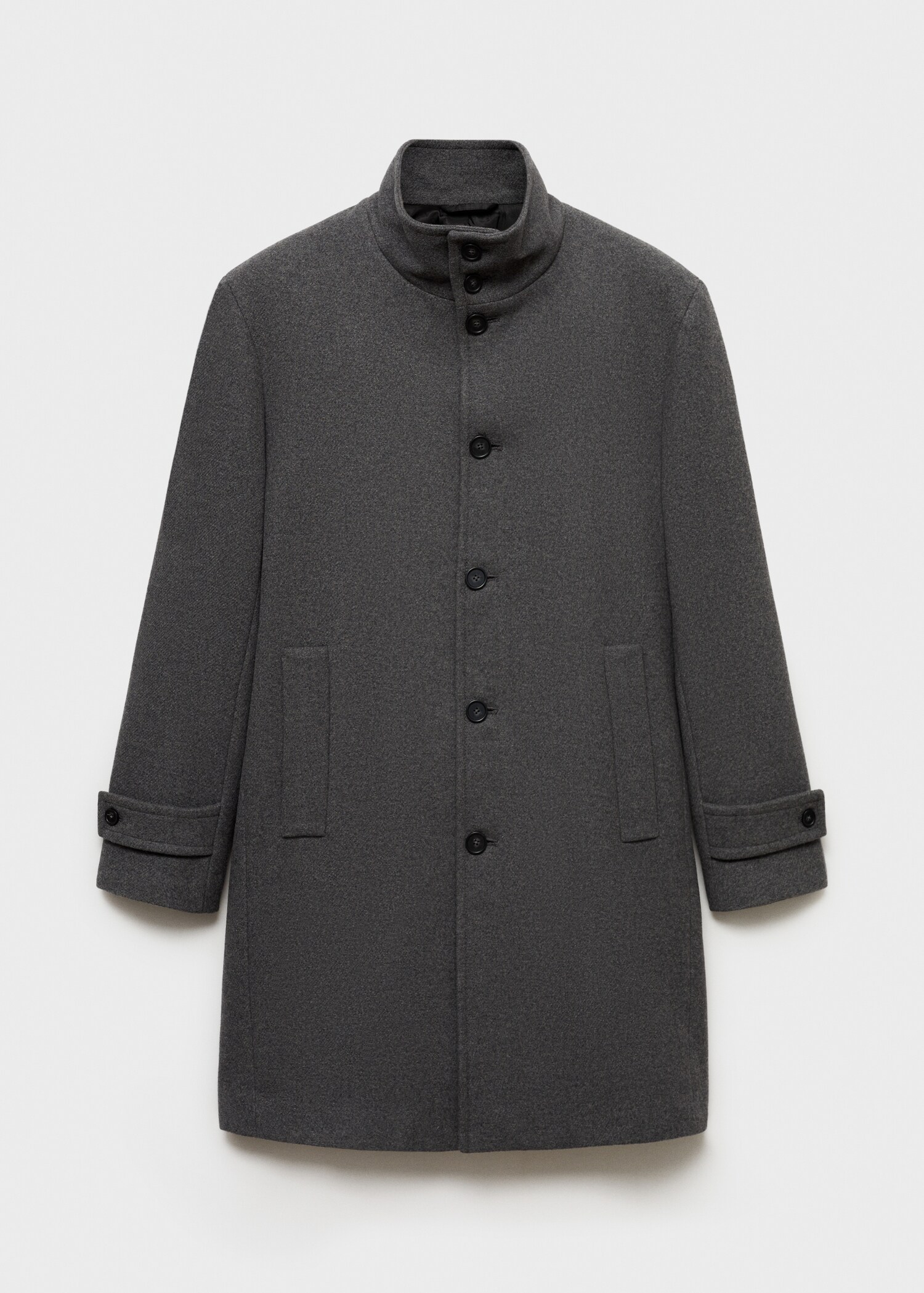 Wool funnel neck coat - Article without model